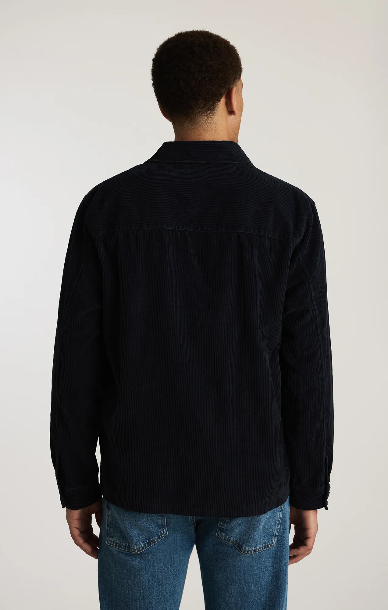 BUTTON-UP OVERSHIRT IN NAVY - Image 2