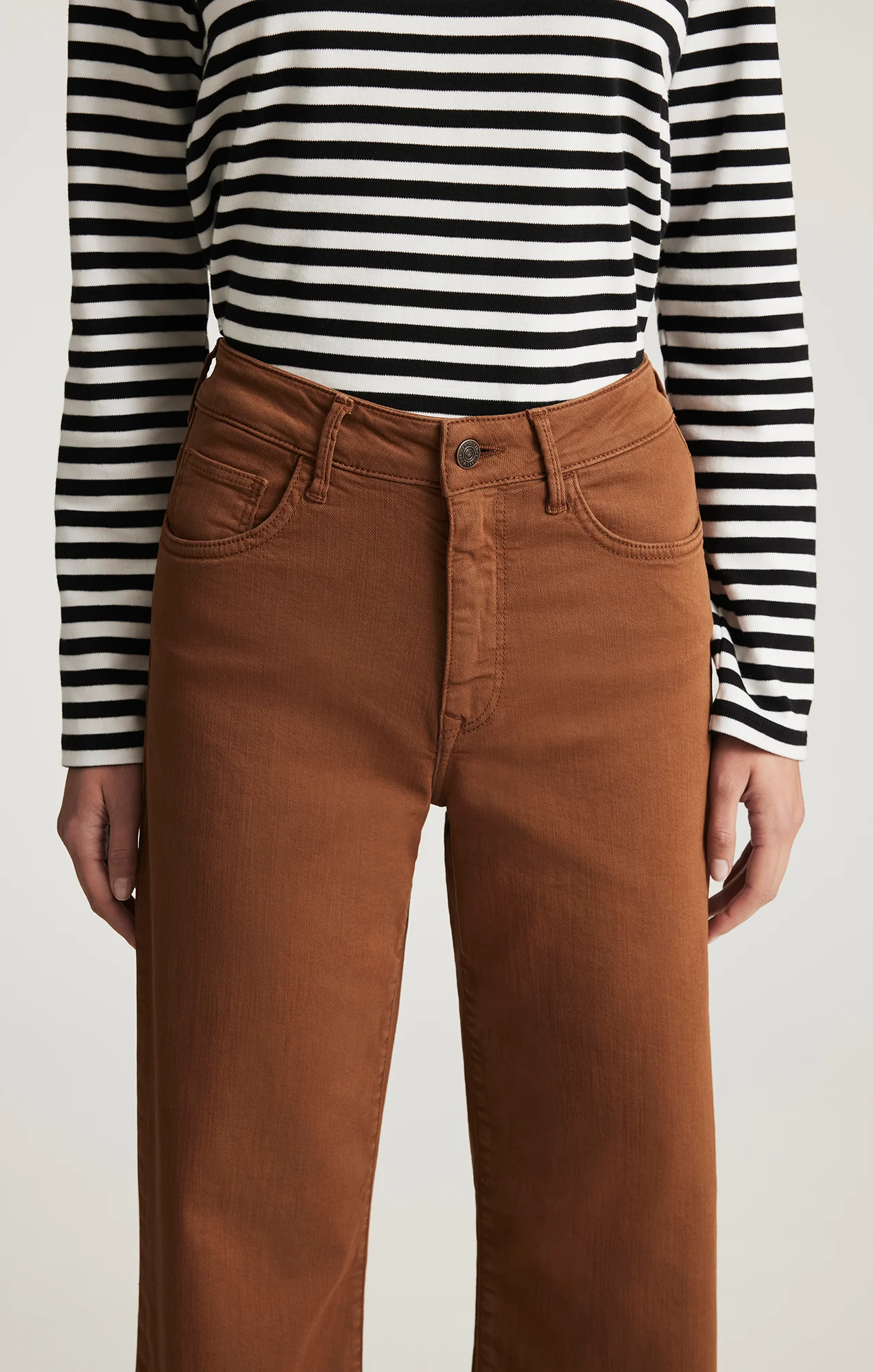 ALENA WIDE LEG IN CAMEL FLEX BLUE - Image 6