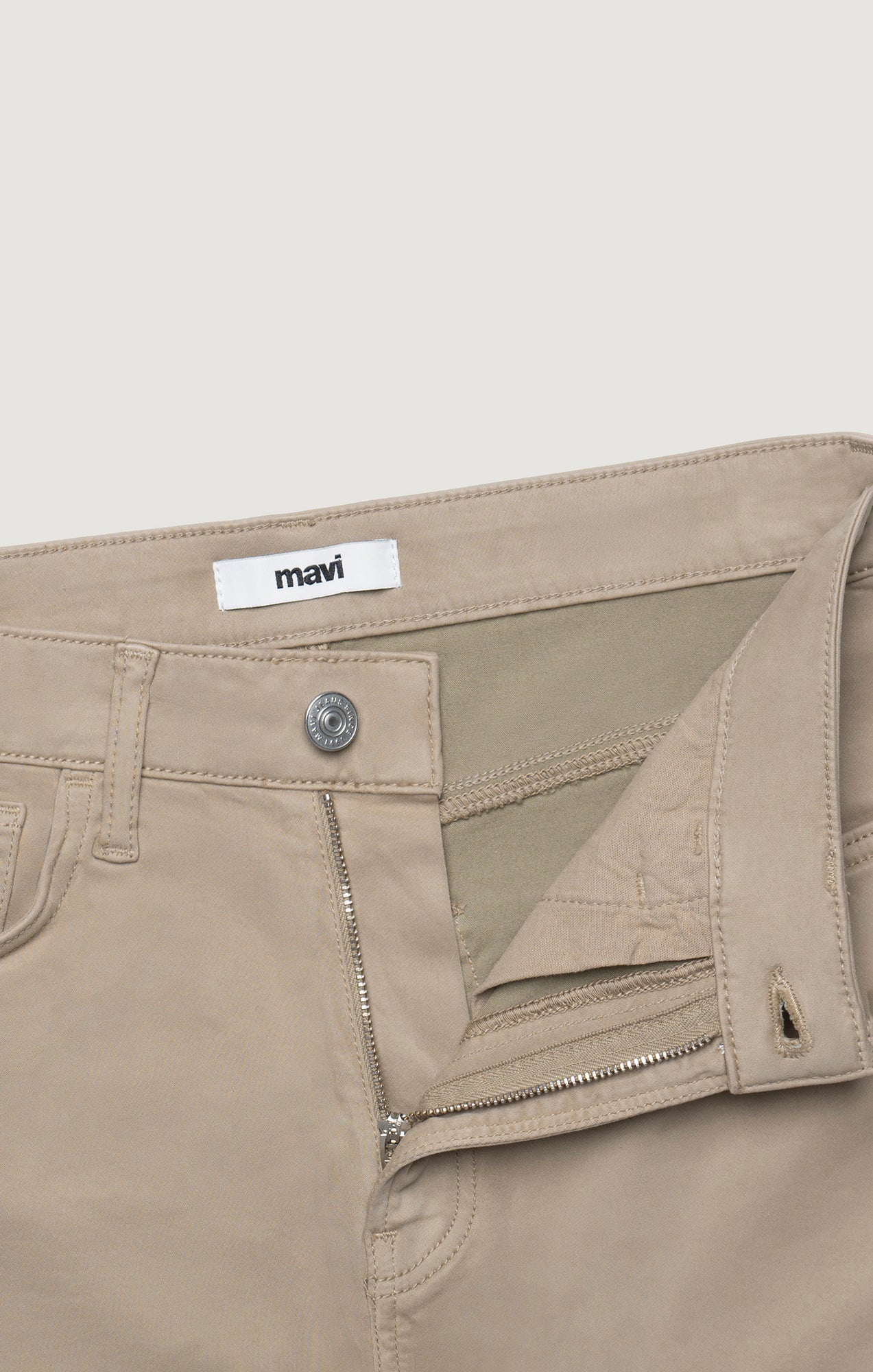 ALENA WIDE LEG IN FRENCH BEIGE SATEEN - Image 8