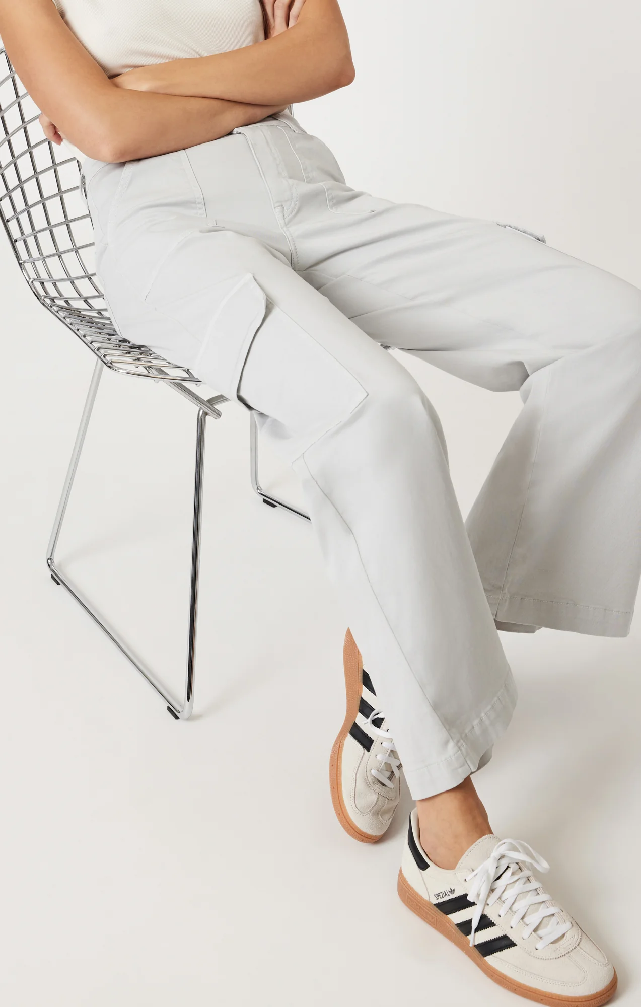 ALVA STRAIGHT LEG IN IVORY CASUAL TWILL - Image 6