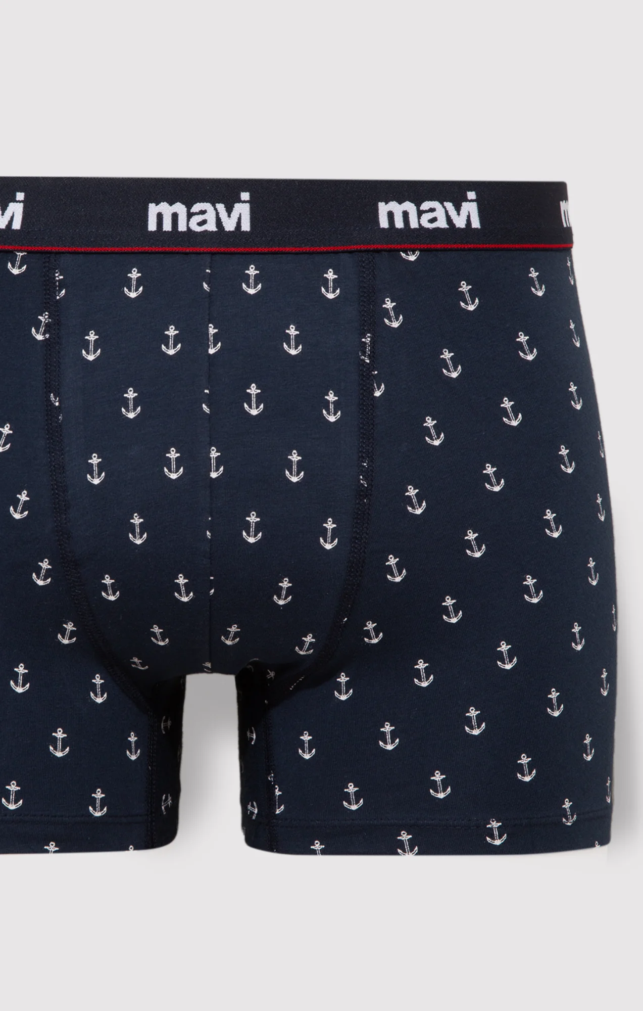 ANCHOR PRINT BOXER BRIEFS IN NAVY - Image 2
