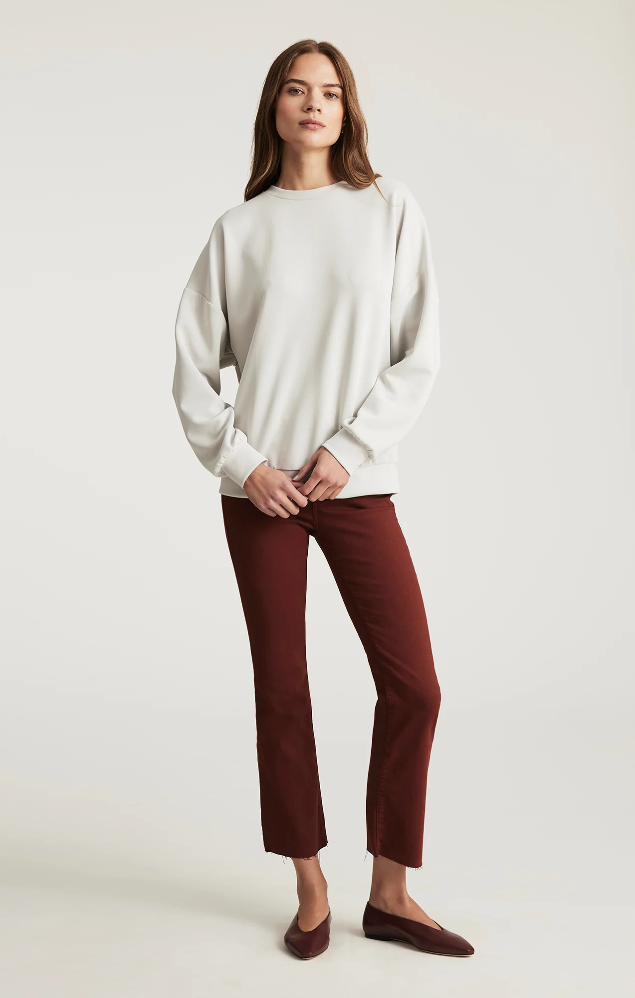 ANIKA CROPPED FLARE IN ANDORRA FLEX BLUE
