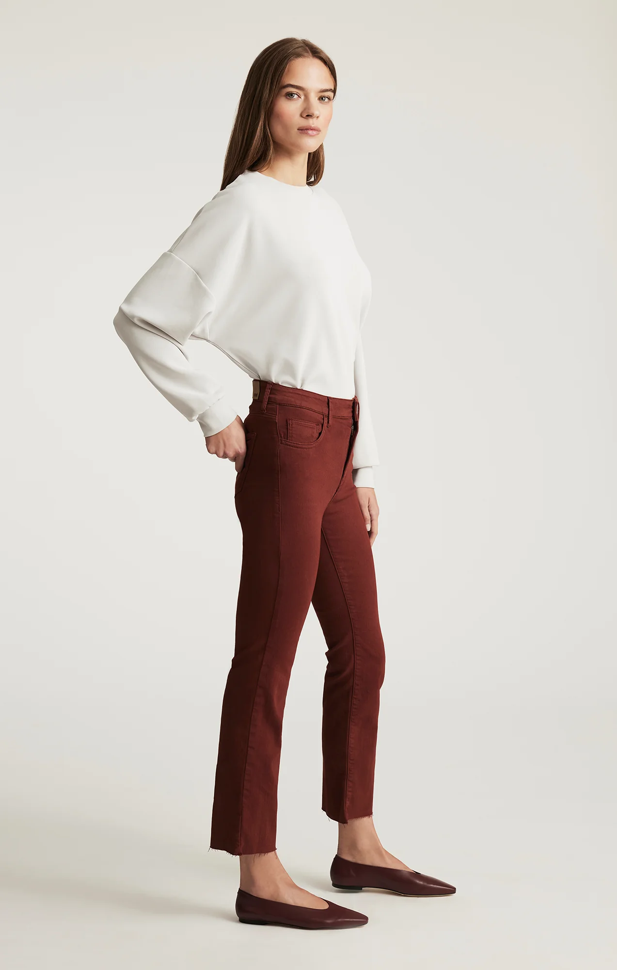 ANIKA CROPPED FLARE IN ANDORRA FLEX BLUE - Image 2