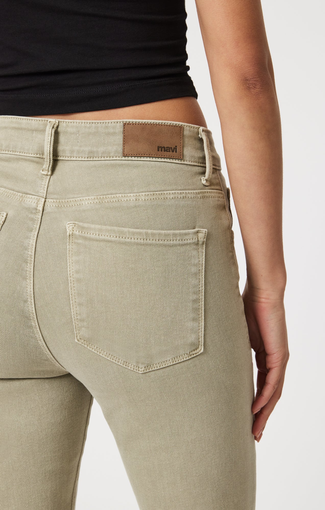 ANIKA CROPPED FLARE IN GREEN FLEX BLUE - Image 4