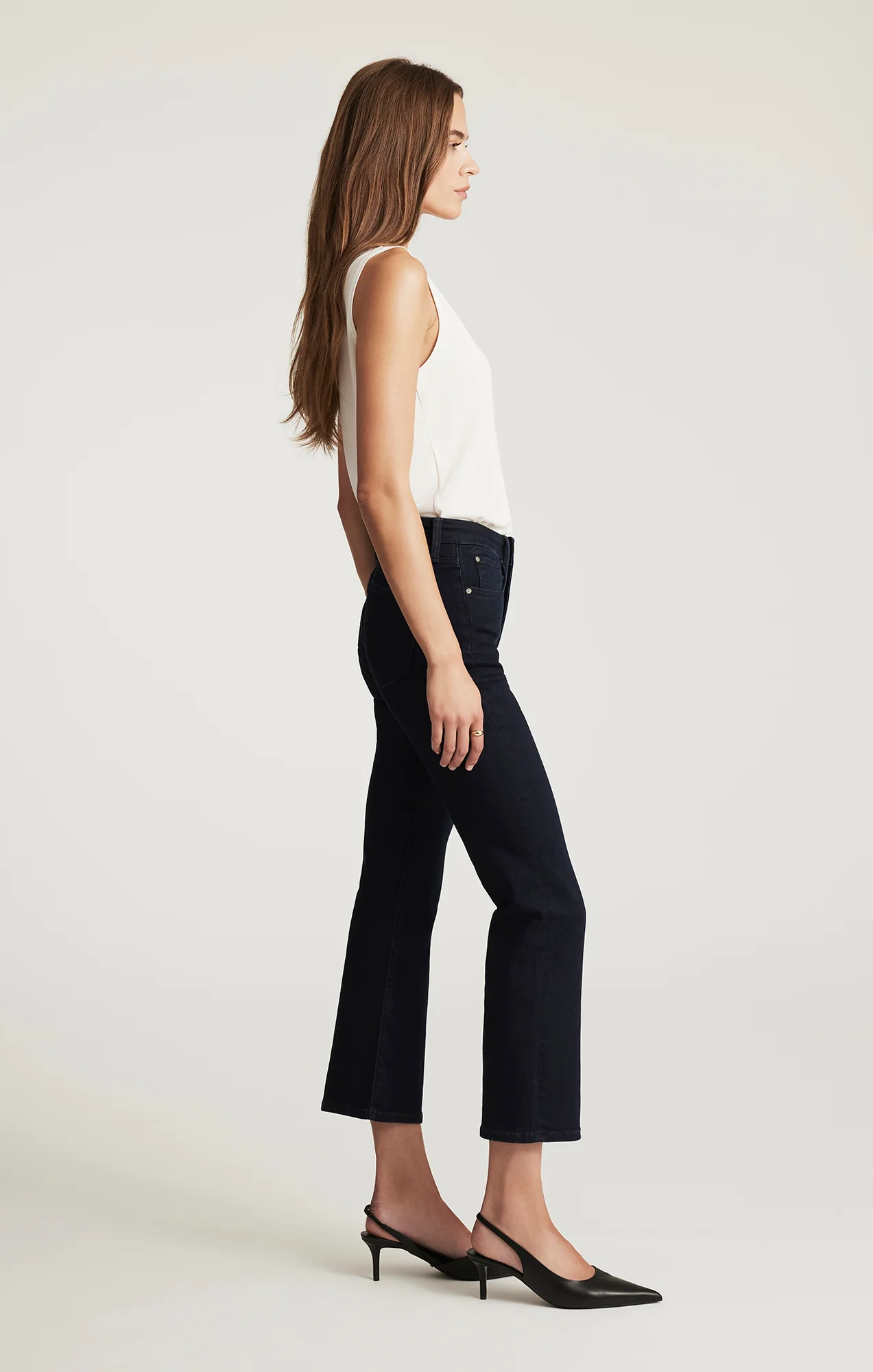 ANIKA CROPPED FLARE IN INK FLEX BLUE - Image 2