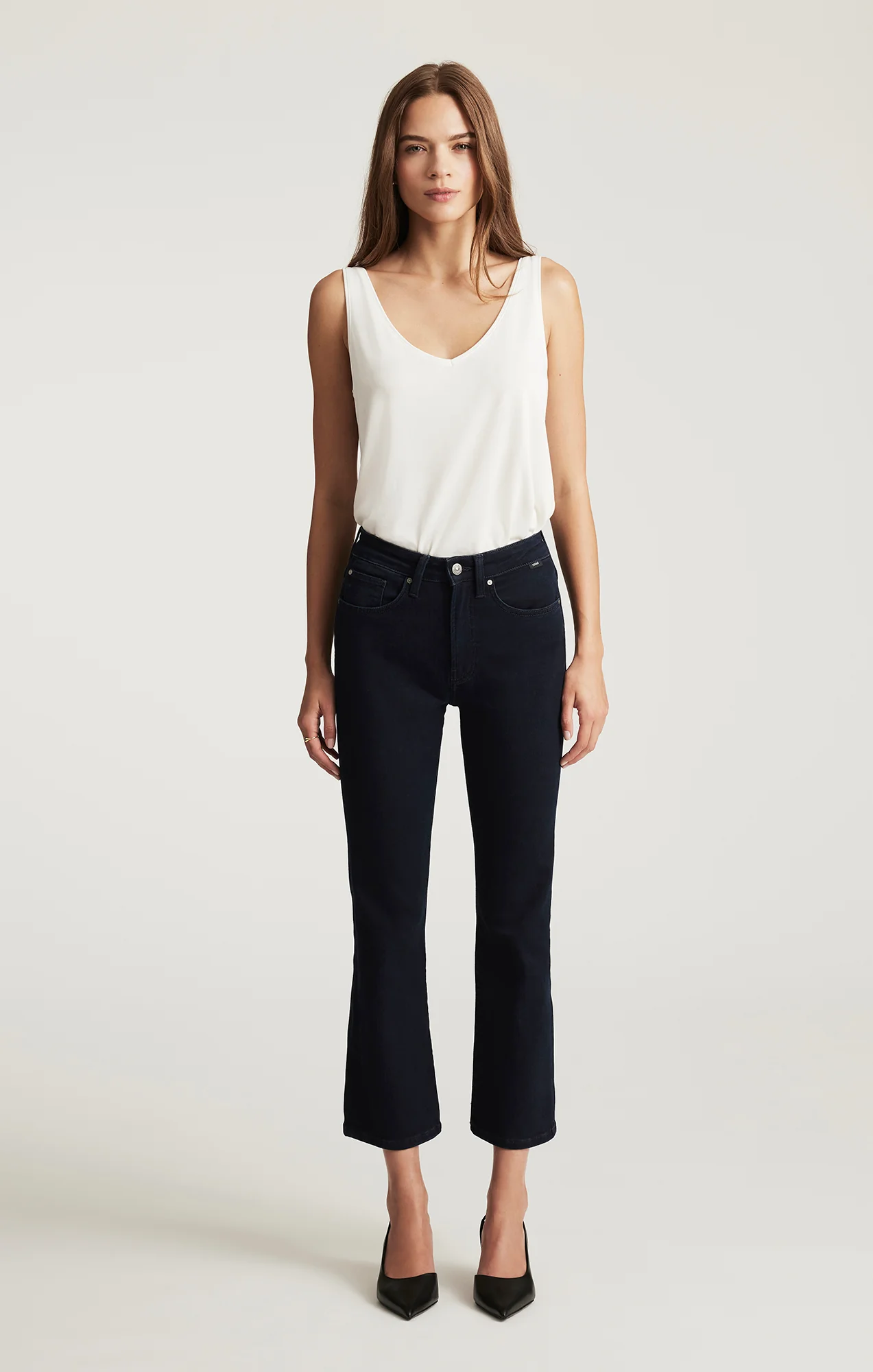 ANIKA CROPPED FLARE IN INK FLEX BLUE - Image 4
