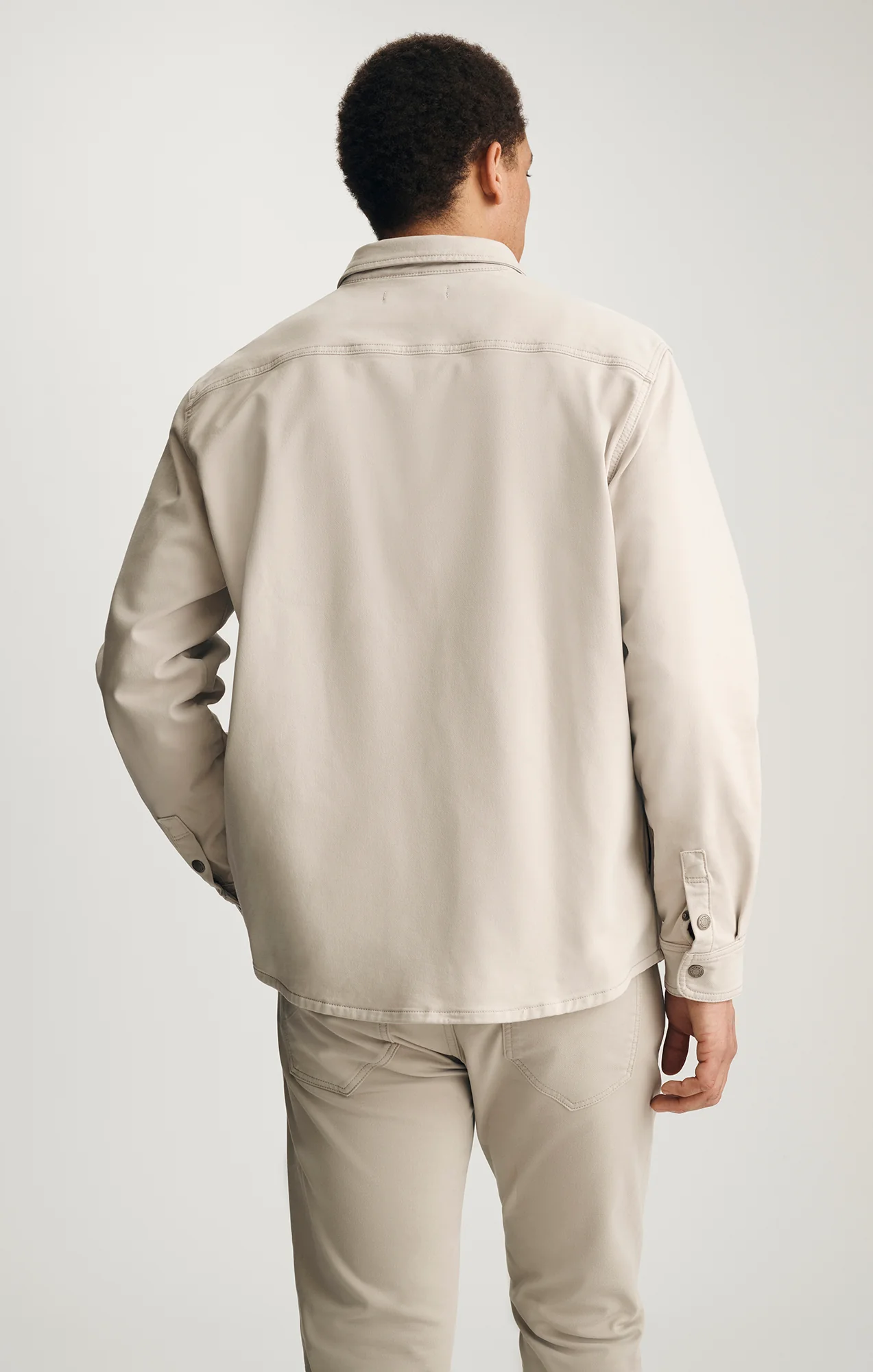 ASHER DENIM OVERSHIRT IN CLOUD EXPLORER - Image 3