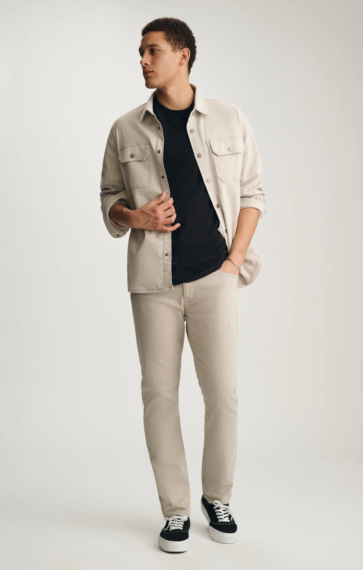 ASHER DENIM OVERSHIRT IN CLOUD EXPLORER - Image 5
