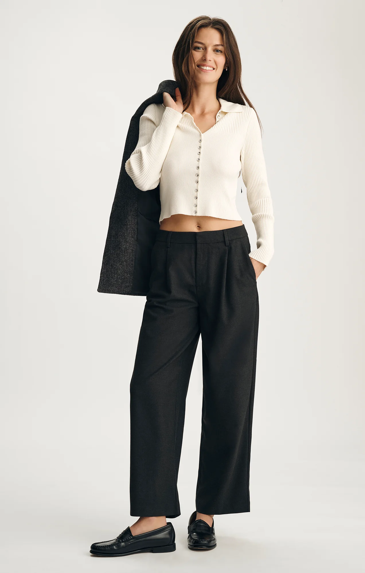 EDITION BAGGY PANTS IN ANTRASIT MELANGE