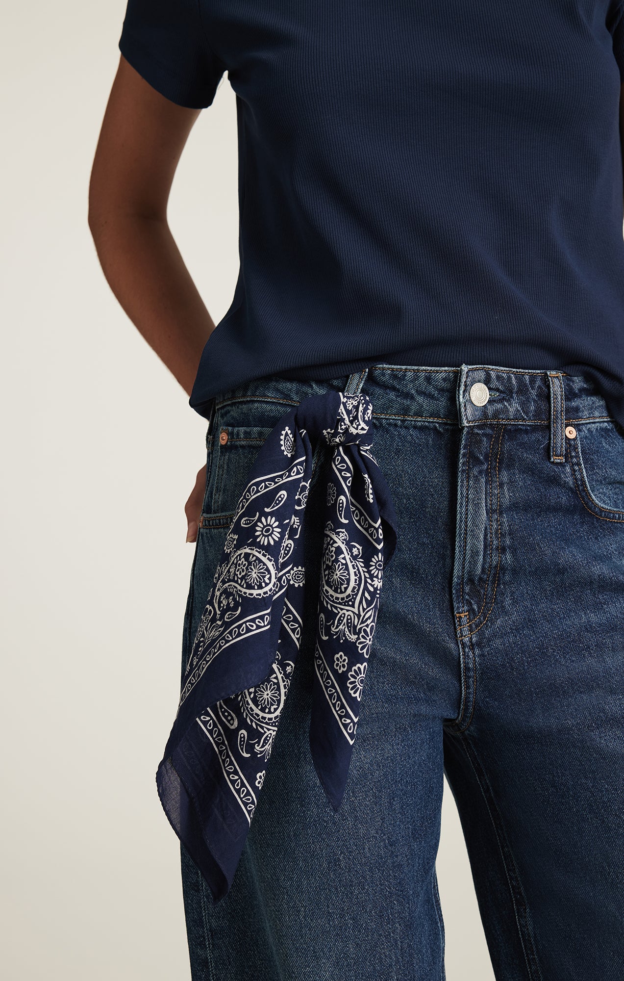 CLASSIC BANDANA IN MEDIEVAL BLUE - Image 2