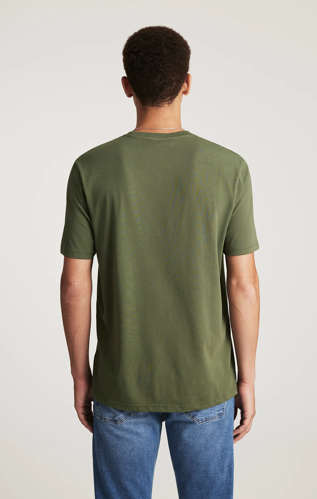 CREW NECK T-SHIRT IN THYME - Image 3