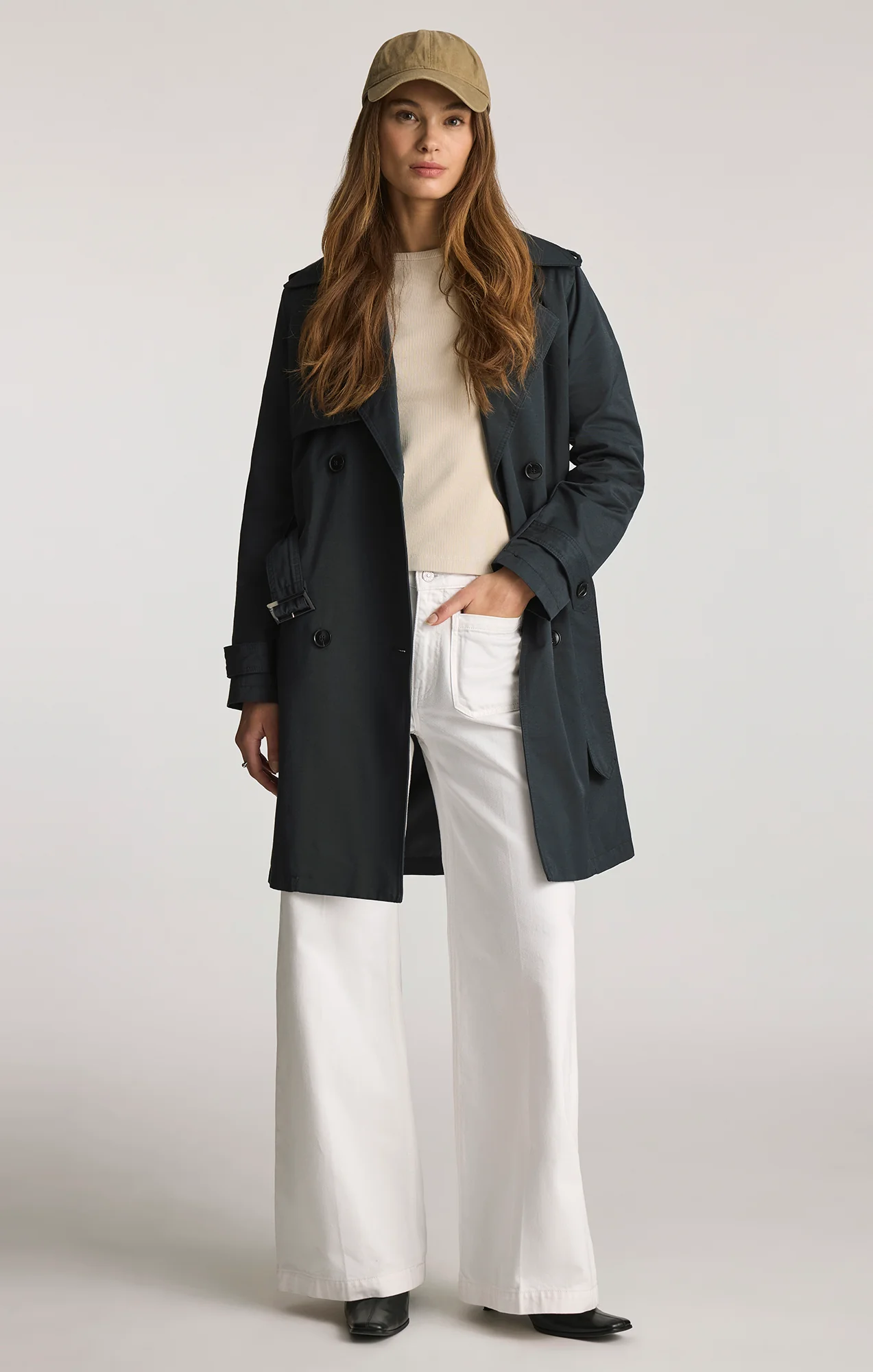 BELTED TRENCH COAT IN SALUTE - Image 5