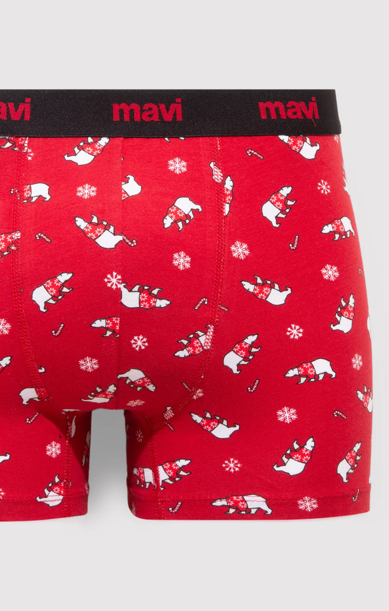 BOXER BRIEFS IN TRUE RED - Image 2