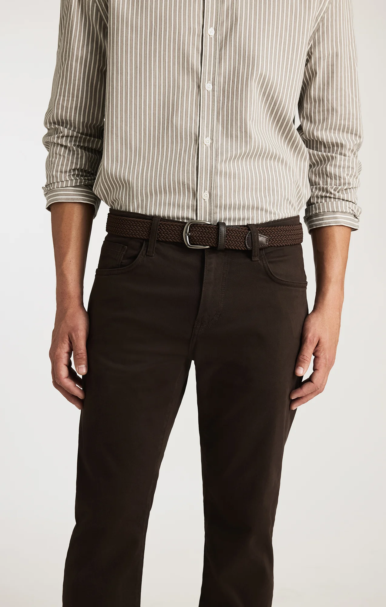 BRAIDED BELT IN BROWN - Image 2