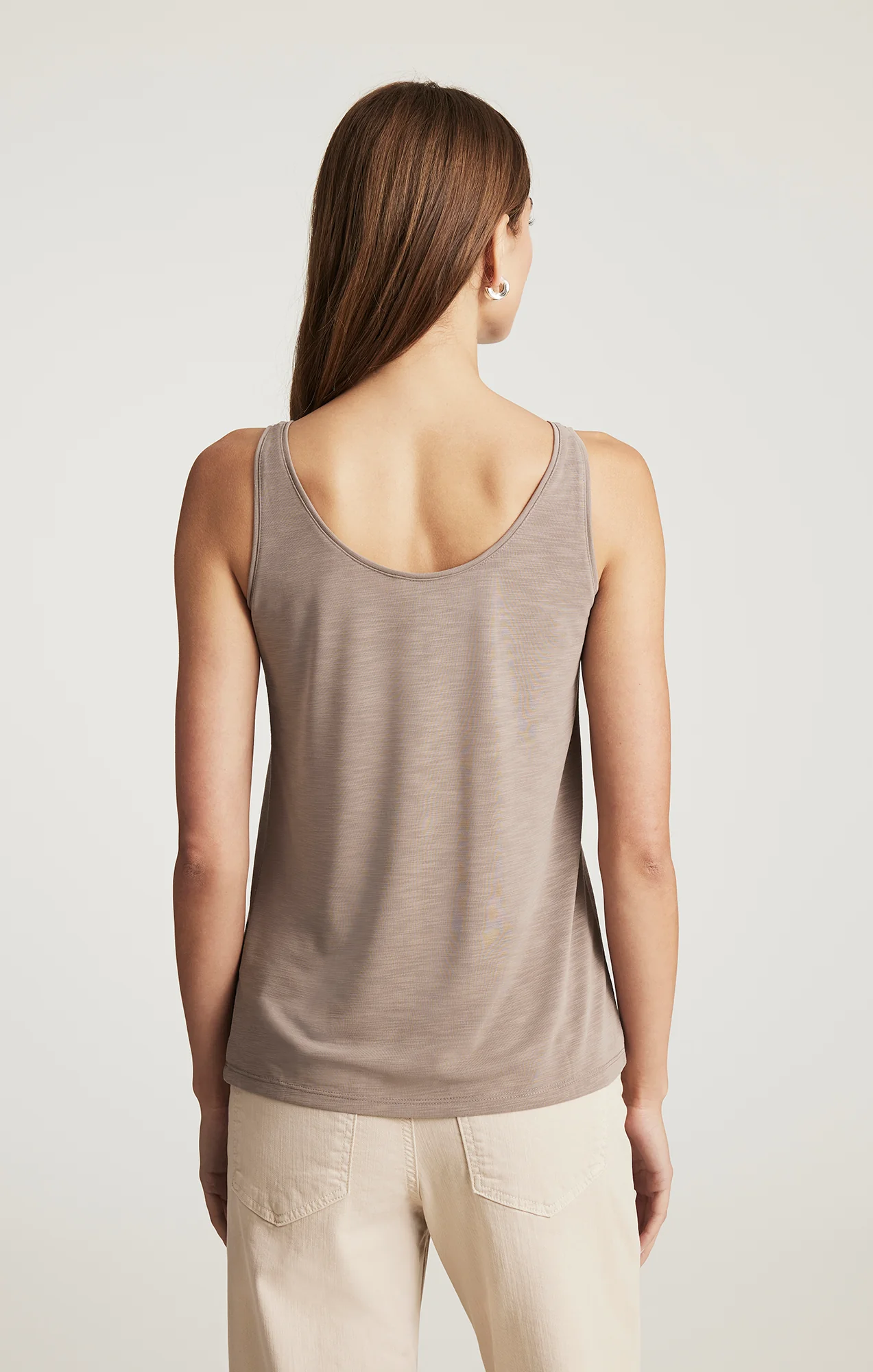 LUXE TOUCH TENCEL™ HENLEY TANK TOP IN FUNGI - Image 3