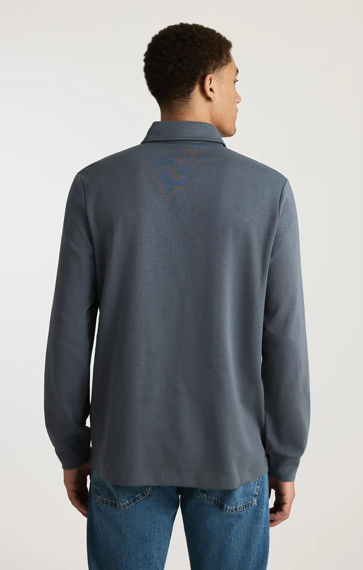 LONG SLEEVE POLO T-SHIRT IN TURBULENCE - Image 3