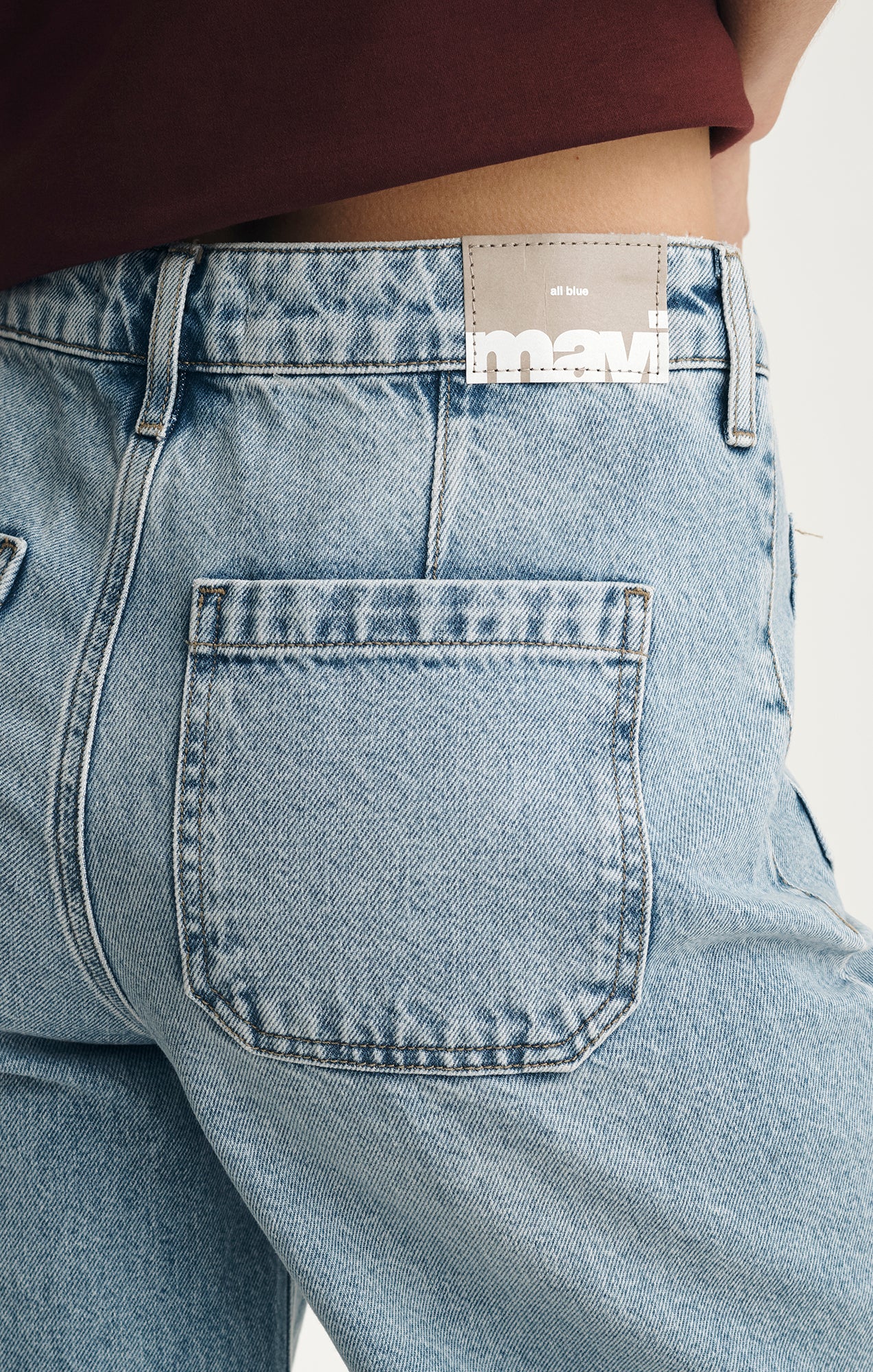CHRISTINE WIDE LEG IN LIGHT CLASSIC DENIM - Image 5