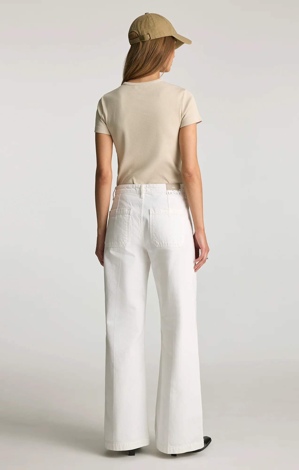 CHRISTINE WIDE LEG IN WHITE CLASSIC DENIM - Image 3