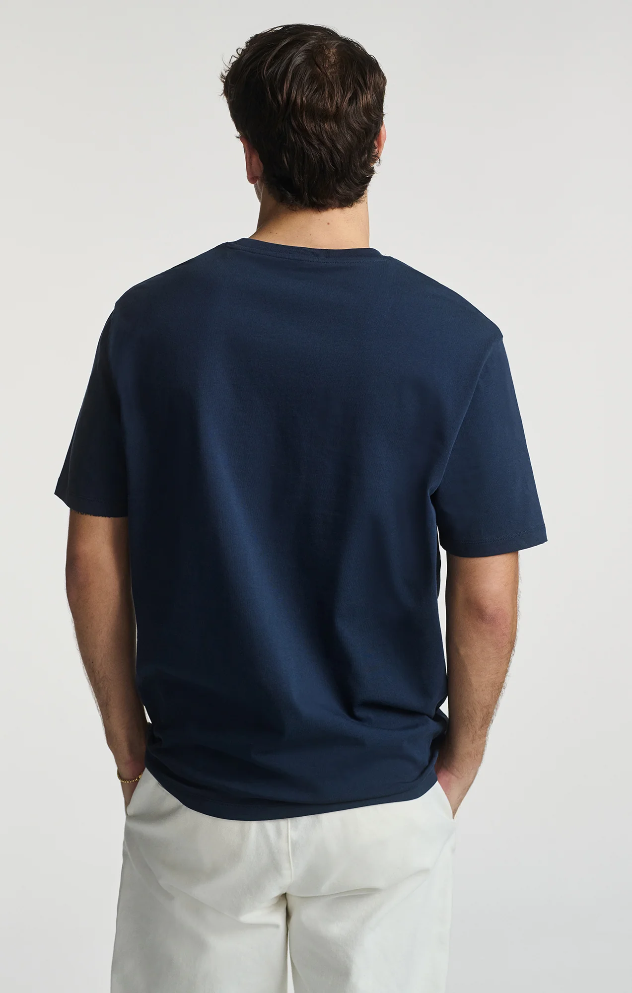 BASIC SHORT SLEEVE T-SHIRT IN BLACK IRIS - Image 2