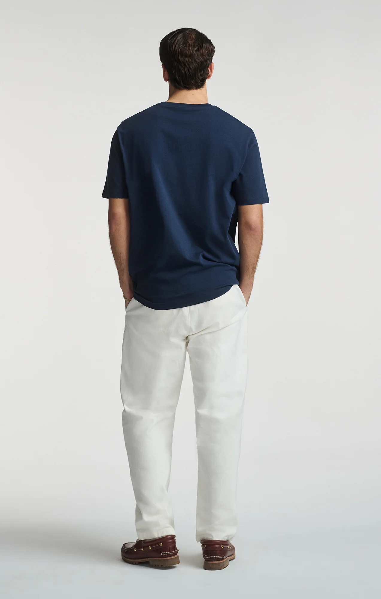 BASIC SHORT SLEEVE T-SHIRT IN BLACK IRIS - Image 4
