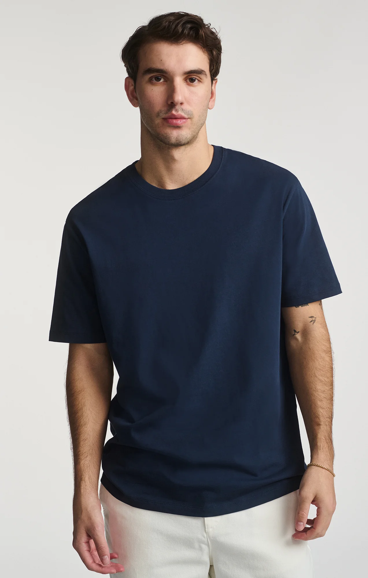 BASIC SHORT SLEEVE T-SHIRT IN BLACK IRIS - Image 5