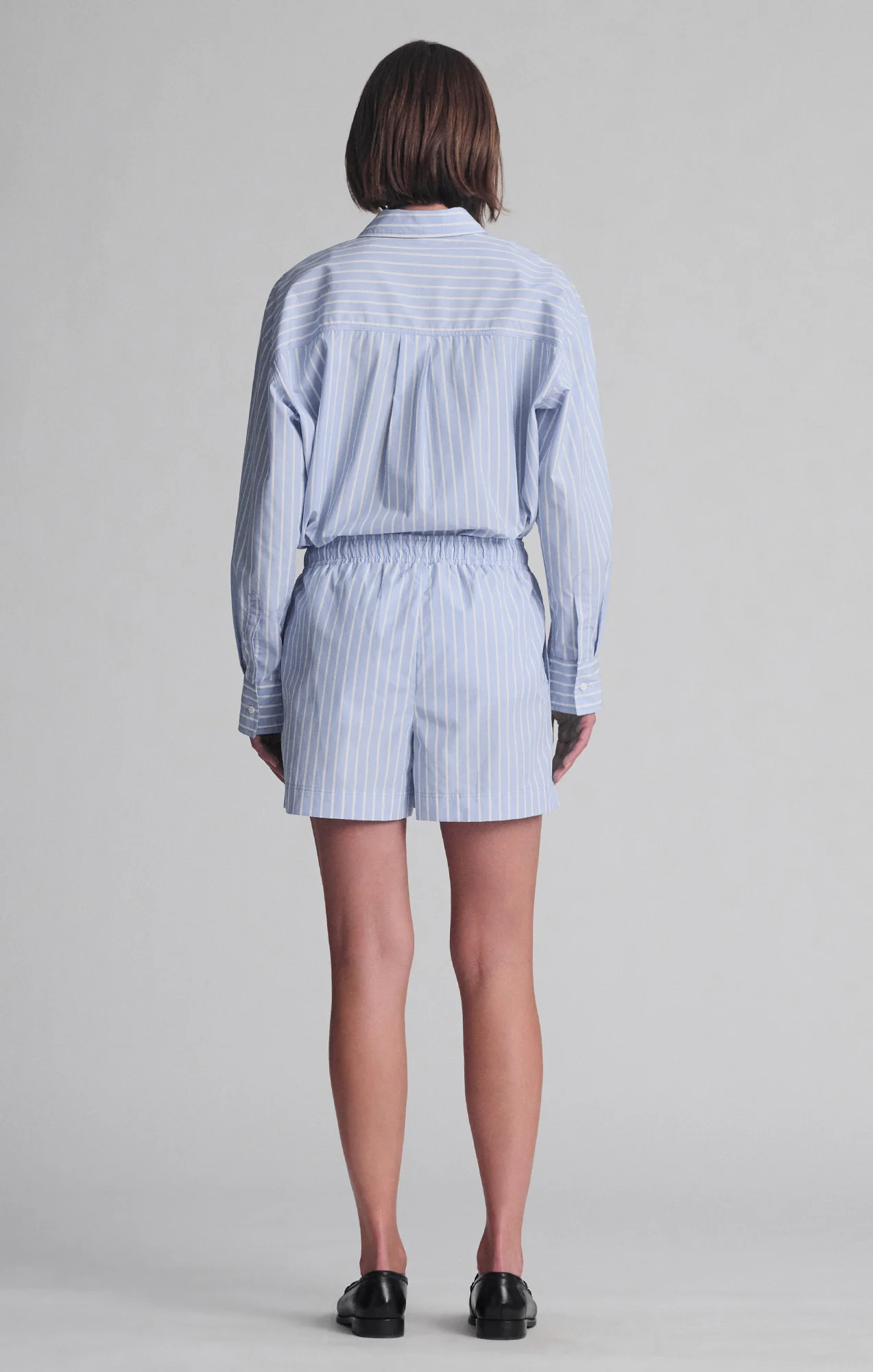 PULL-ON SHORTS IN BLUE STRIPE - Image 5