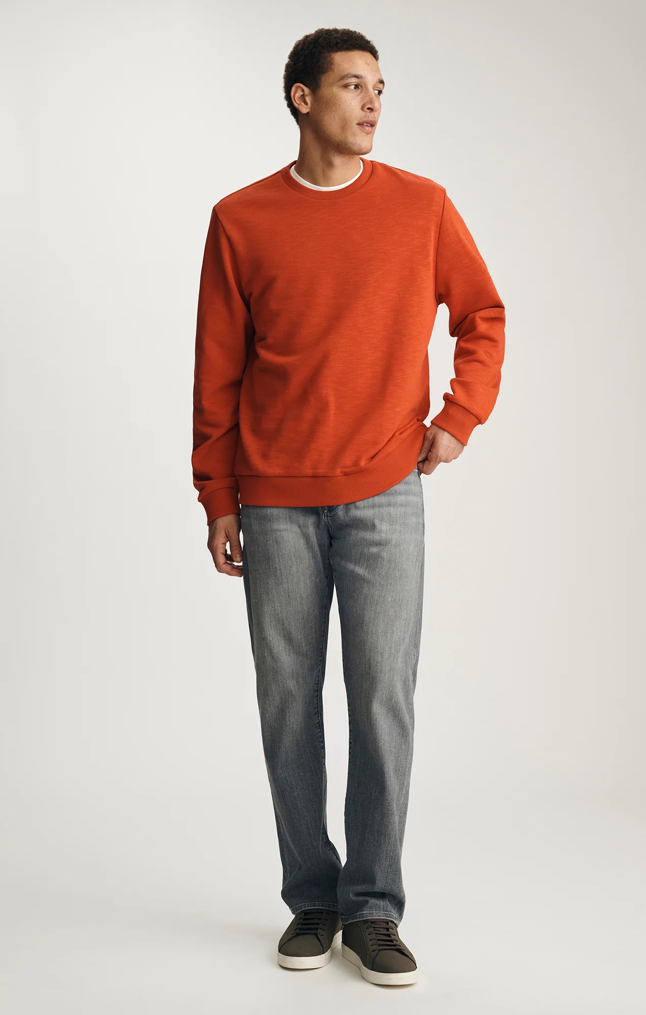 CREW NECK SWEATSHIRT IN FIRE WHIRL - Image 4