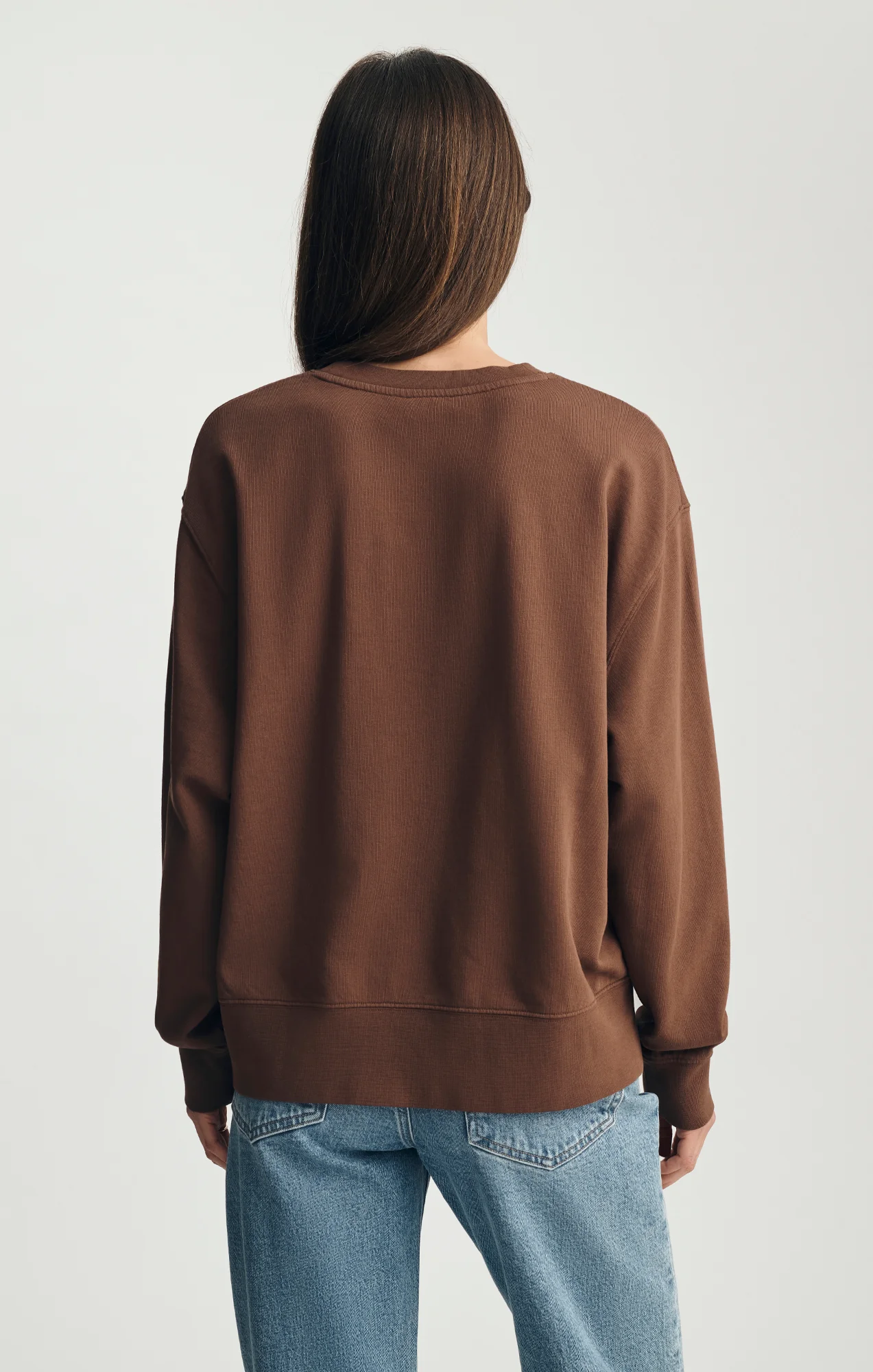 CREW NECK SWEATSHIRT IN MUSTANG - Image 3