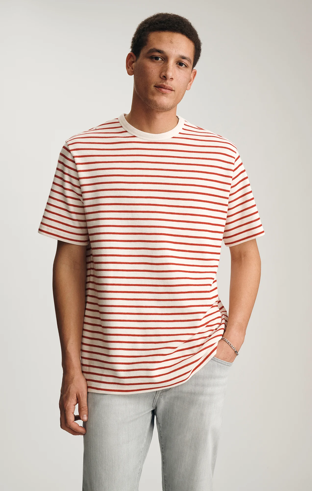 CREW NECK T-SHIRT IN FIRE WHIRL