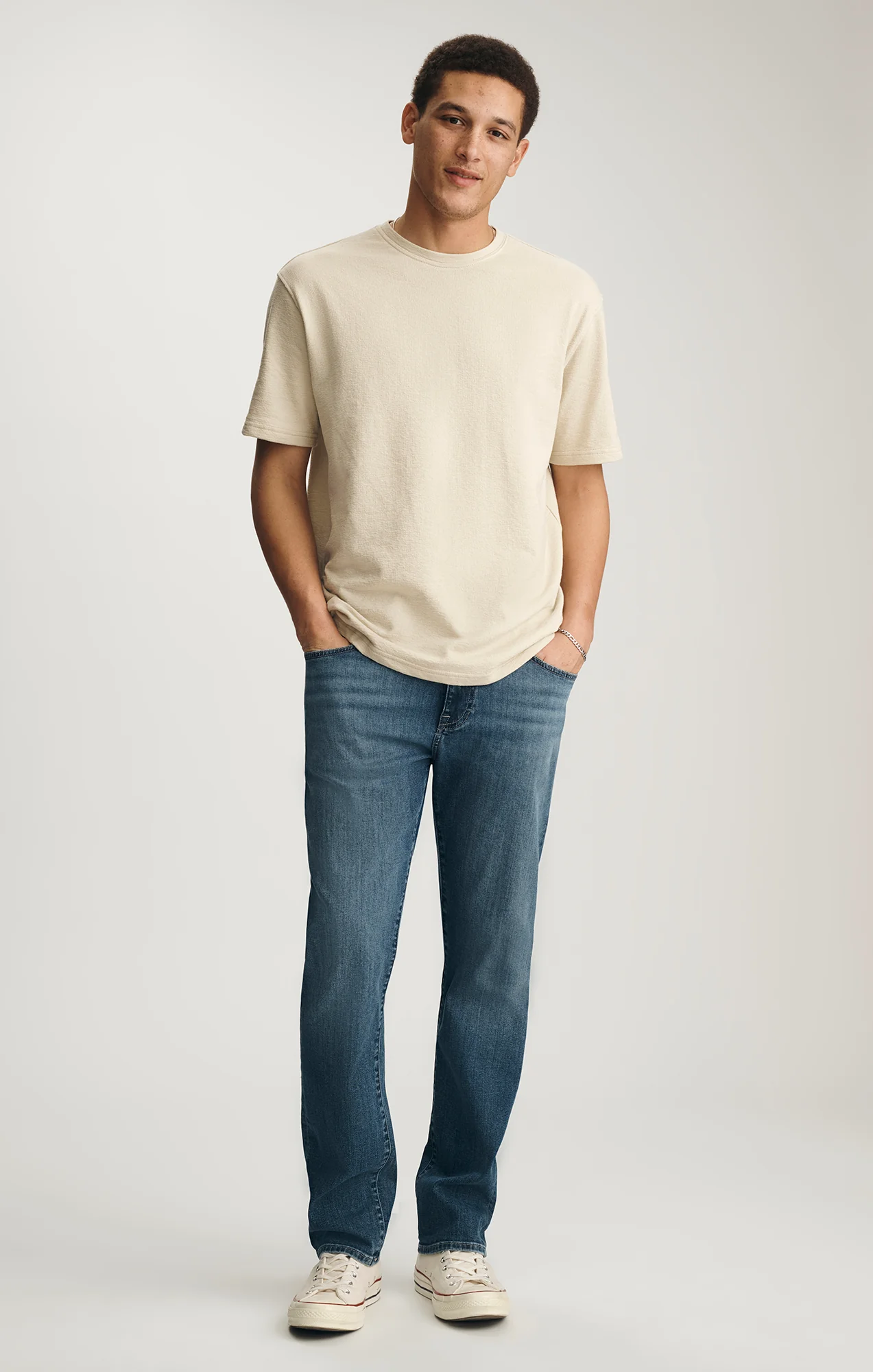 CREW NECK T-SHIRT IN OVERCAST - Image 4