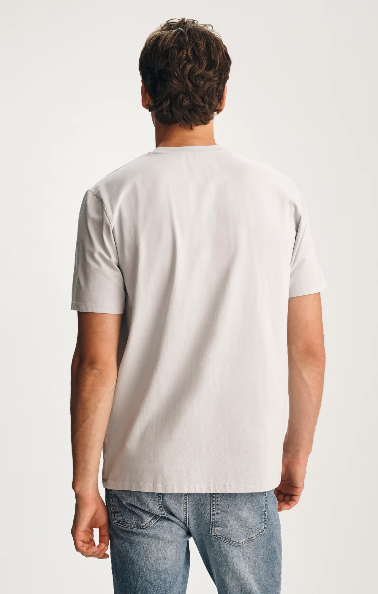 CREW NECK T-SHIRT IN PEARL BLUE - Image 2