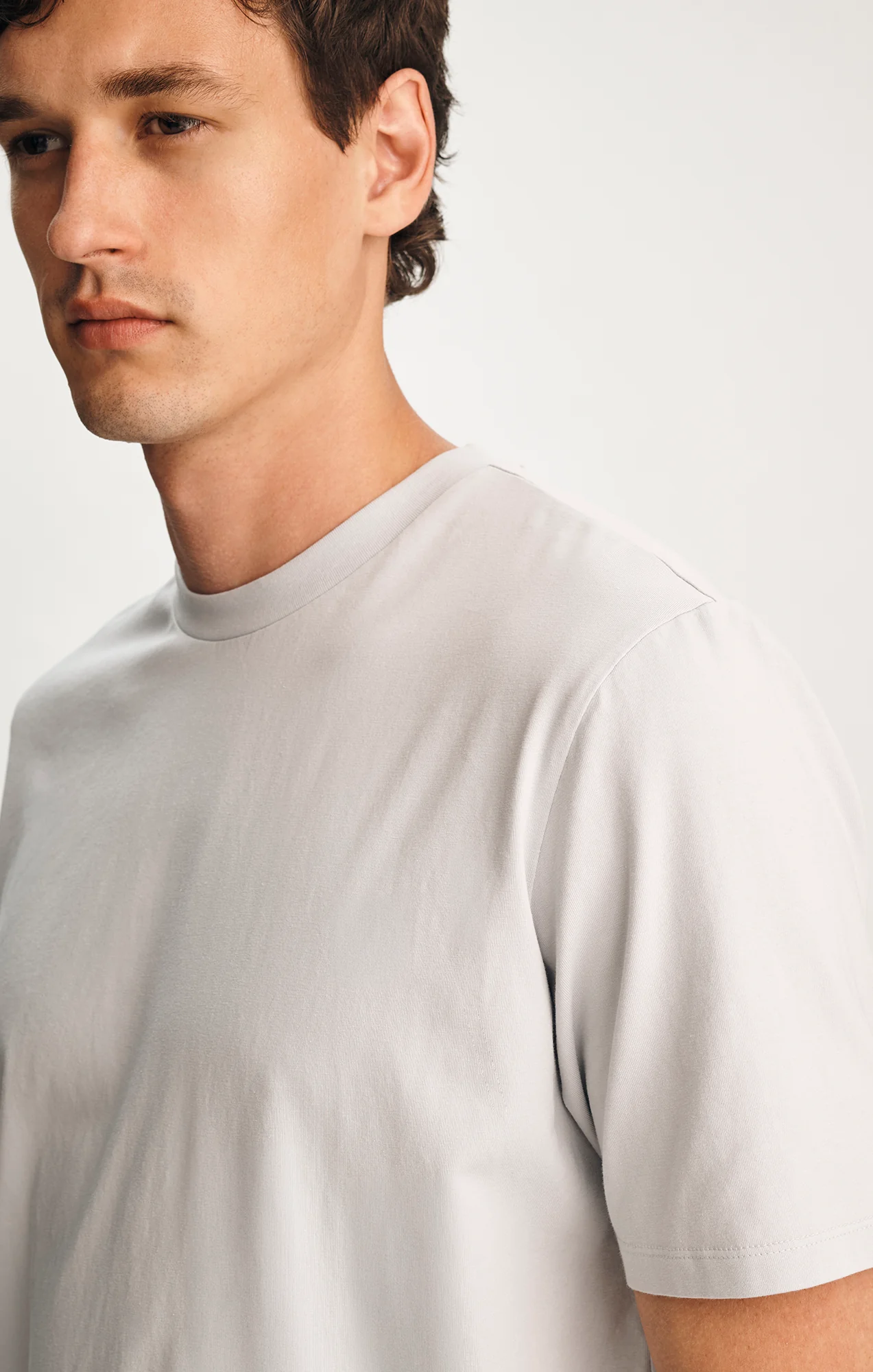 CREW NECK T-SHIRT IN PEARL BLUE - Image 3