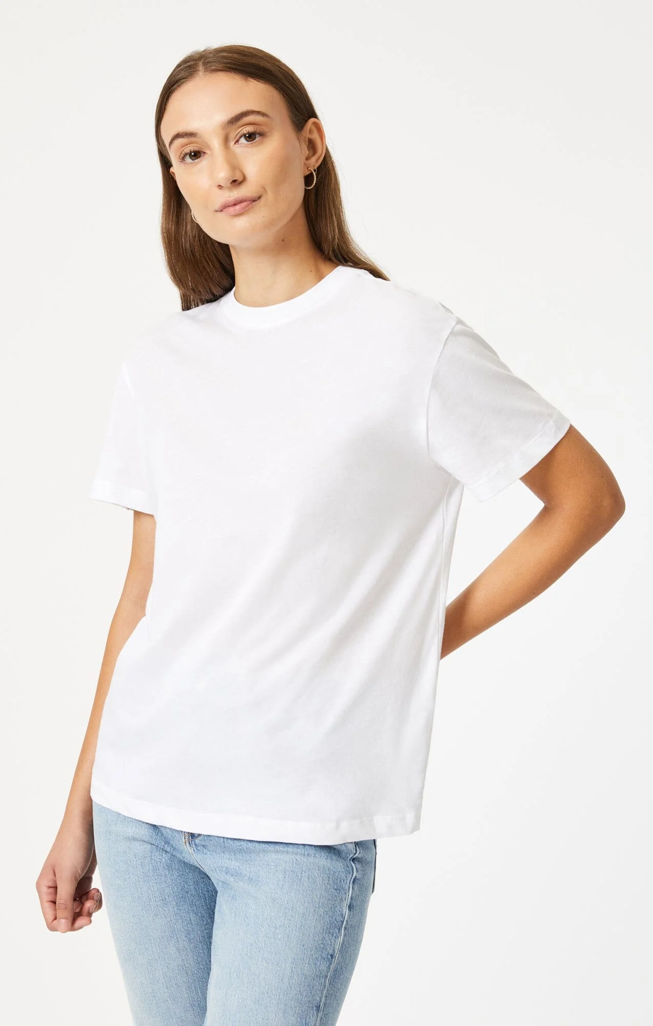 CREW NECK T-SHIRT IN WHITE - Image 2