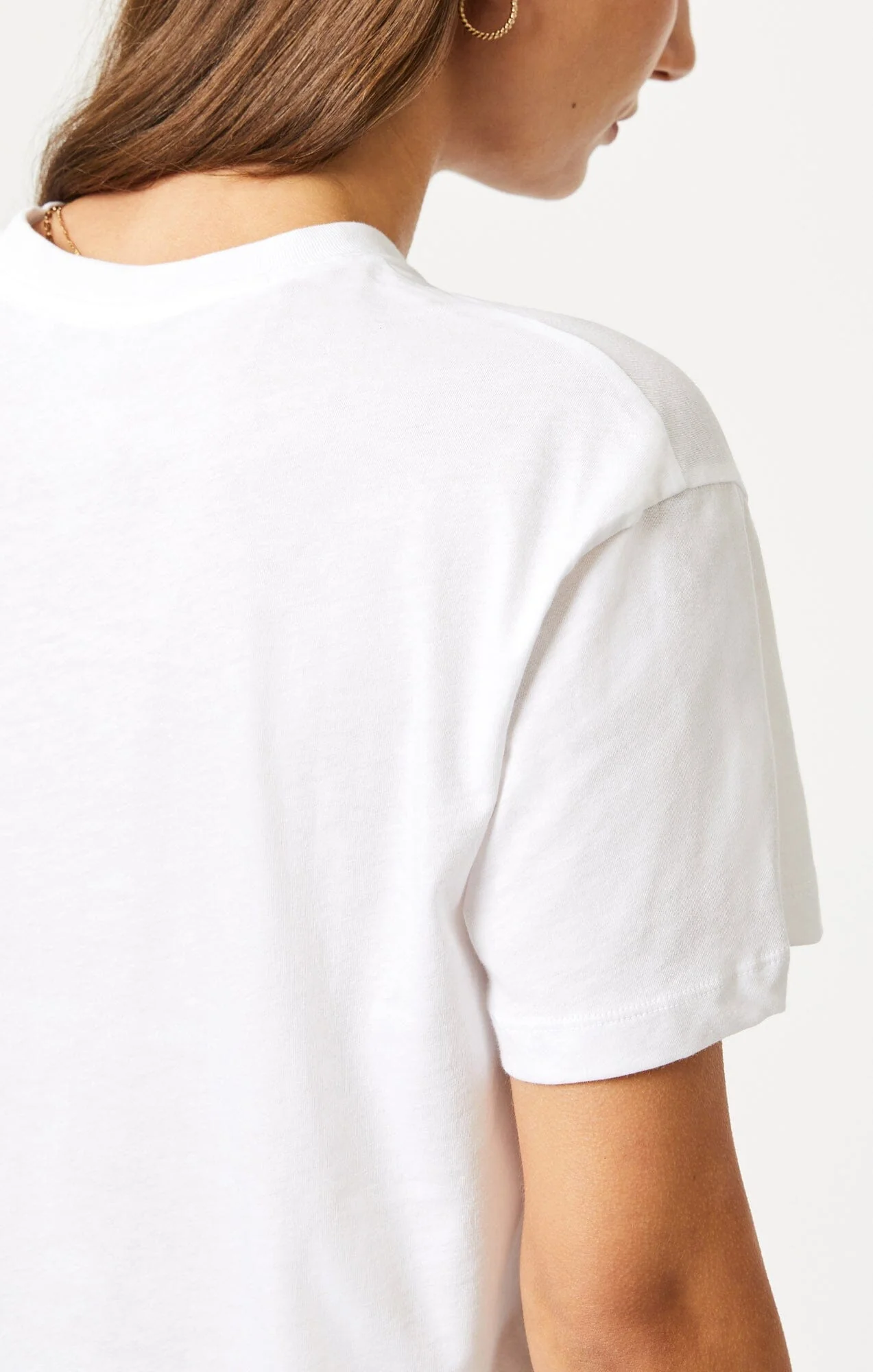 CREW NECK T-SHIRT IN WHITE - Image 5