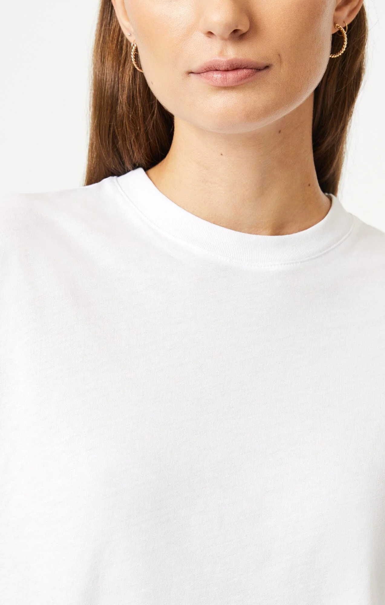 CREW NECK T-SHIRT IN WHITE - Image 6