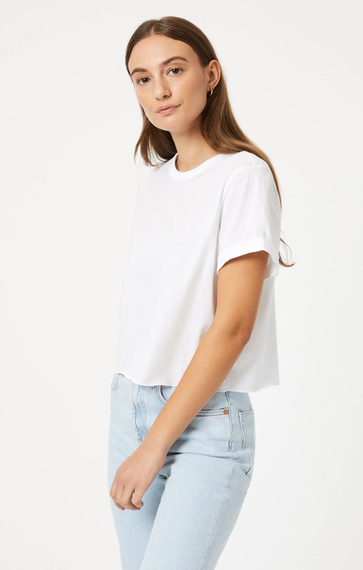 CROPPED T-SHIRT IN WHITE - Image 2