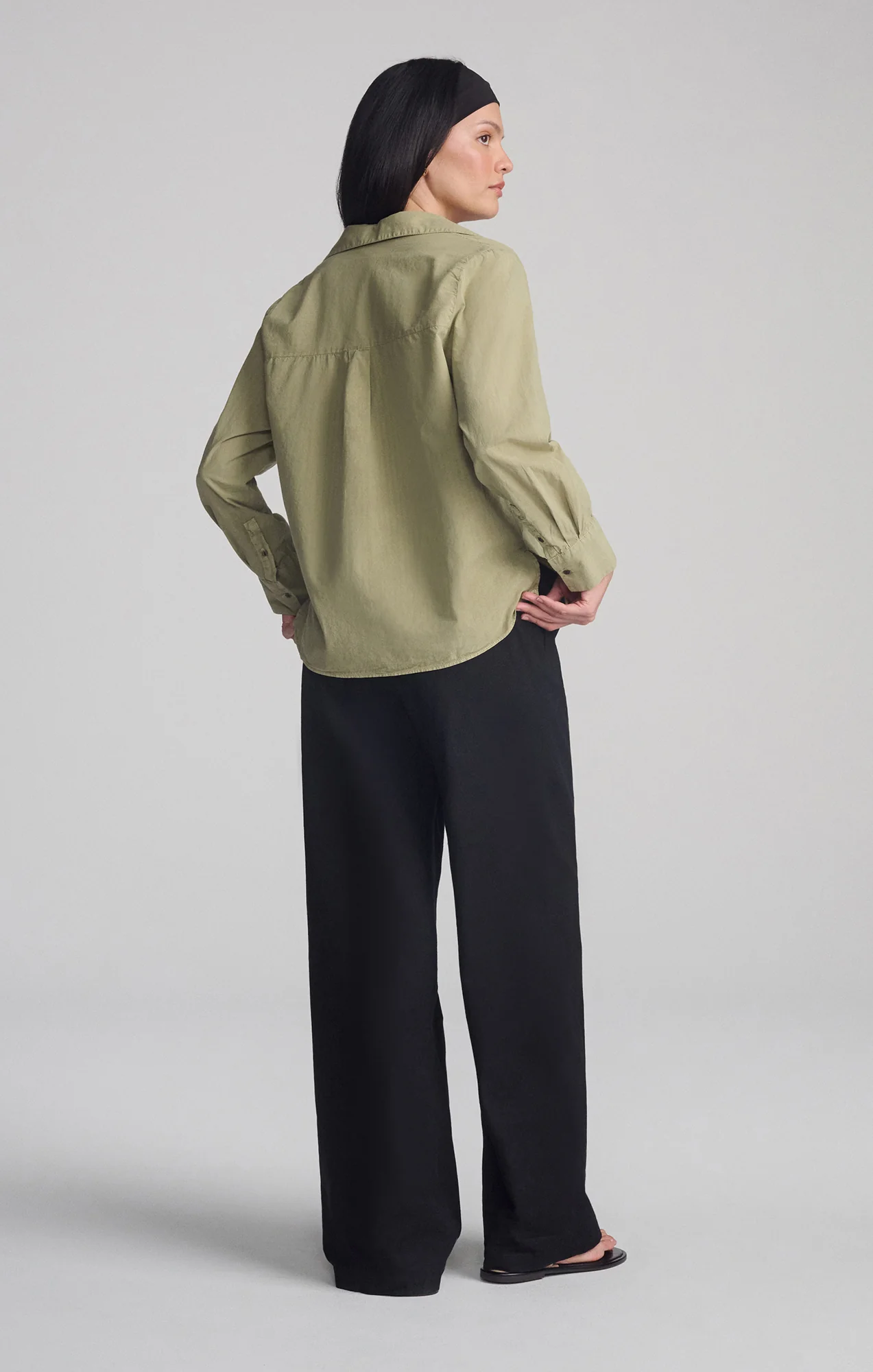 DOUBLE POCKET BUTTON-UP SHIRT IN TEA - Image 3