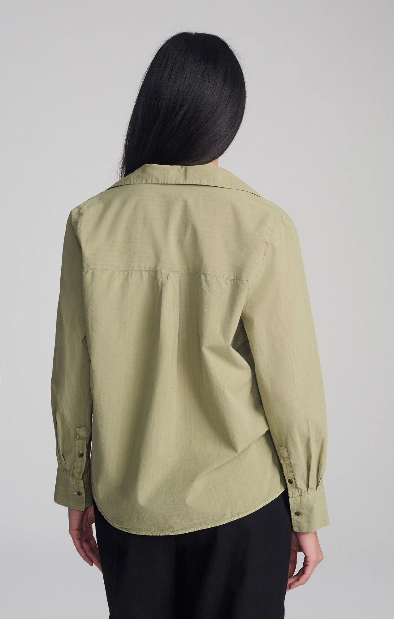 DOUBLE POCKET BUTTON-UP SHIRT IN TEA - Image 4