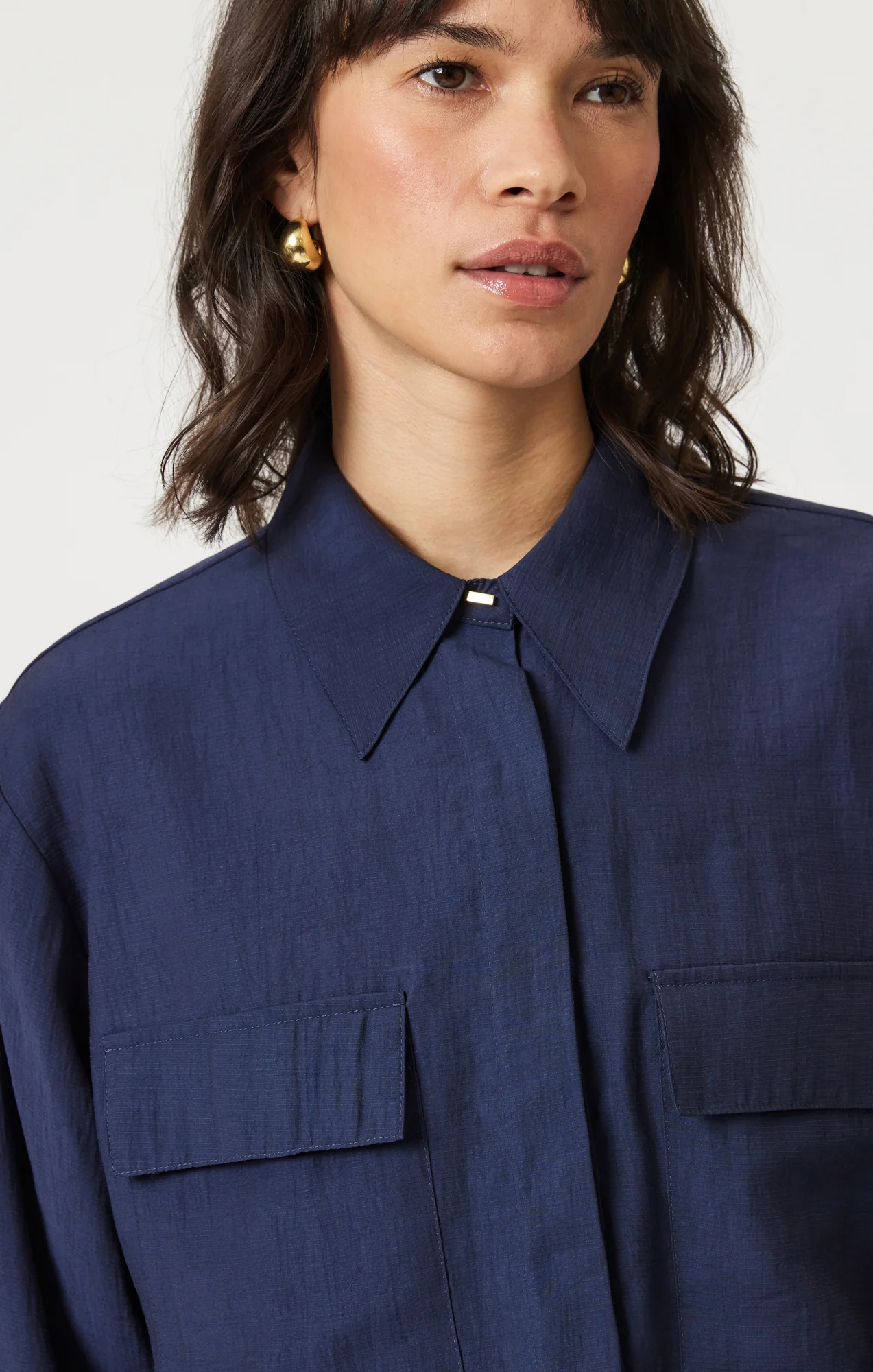 DOUBLE POCKET LONG SLEEVE SHIRT IN NAVAL ACADEMY - Image 7