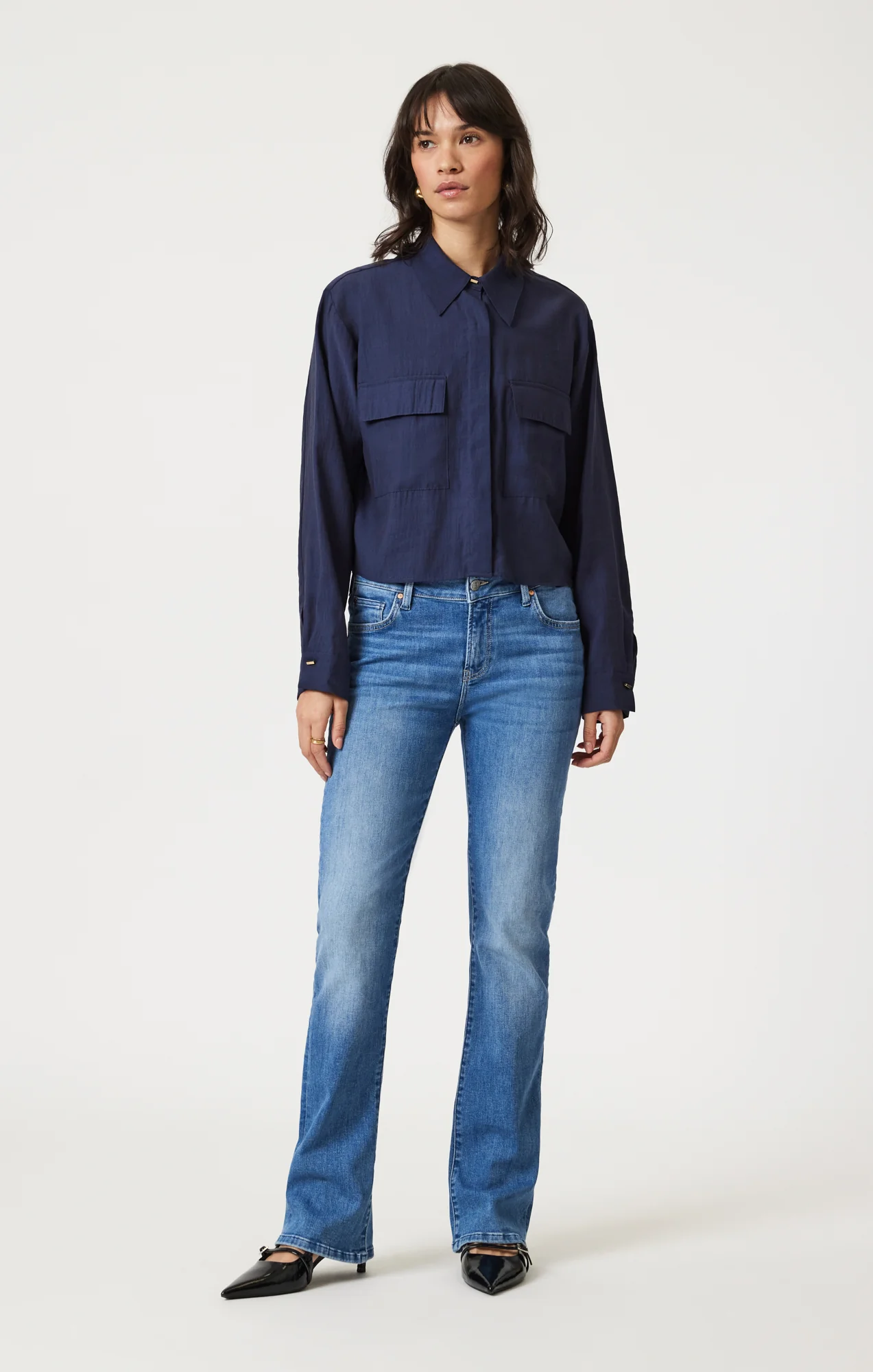 DOUBLE POCKET LONG SLEEVE SHIRT IN NAVAL ACADEMY - Image 8