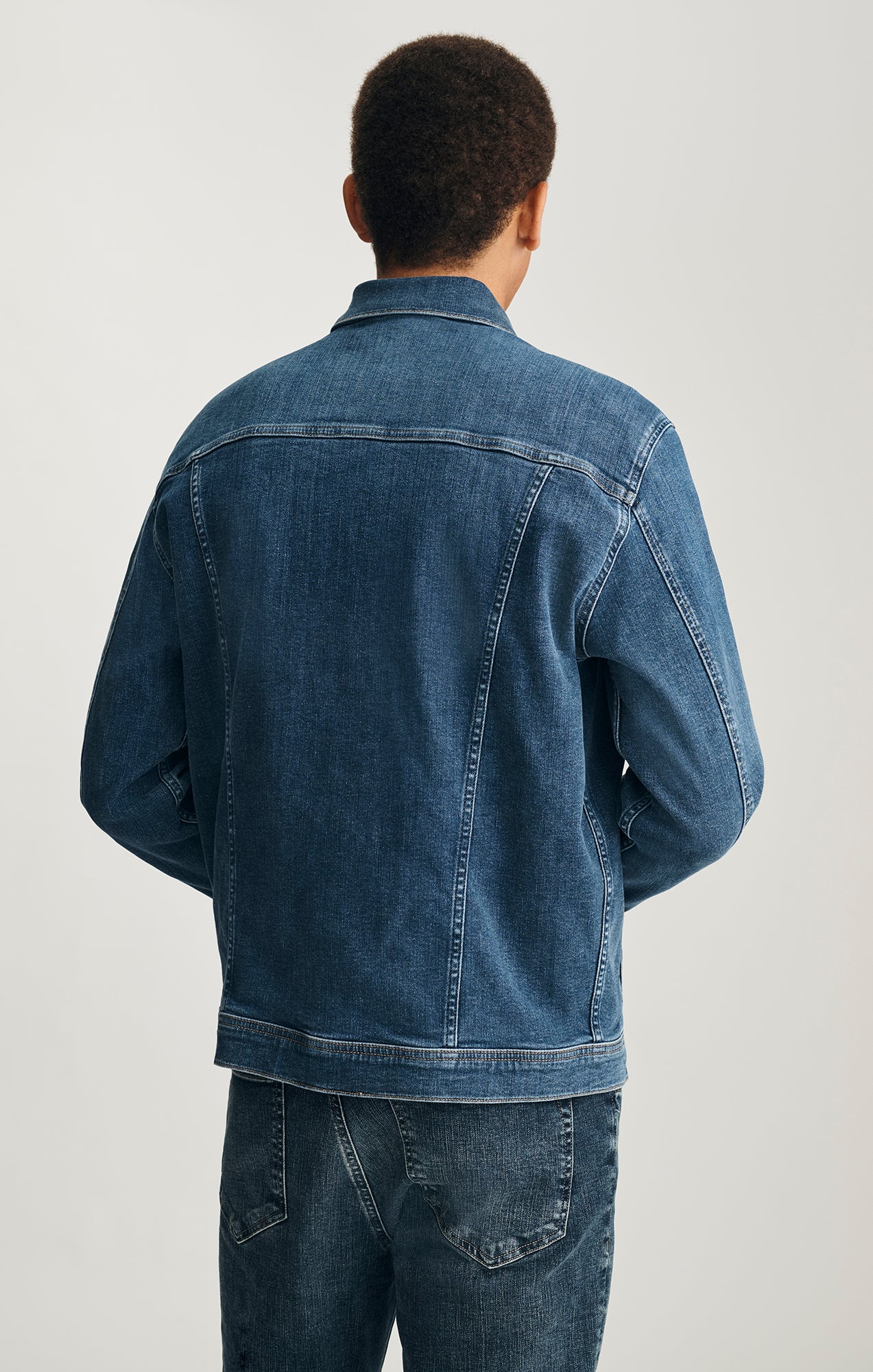 DRAKE DENIM JACKET IN MID BRUSHED CLASSIC VINTAGE - Image 2