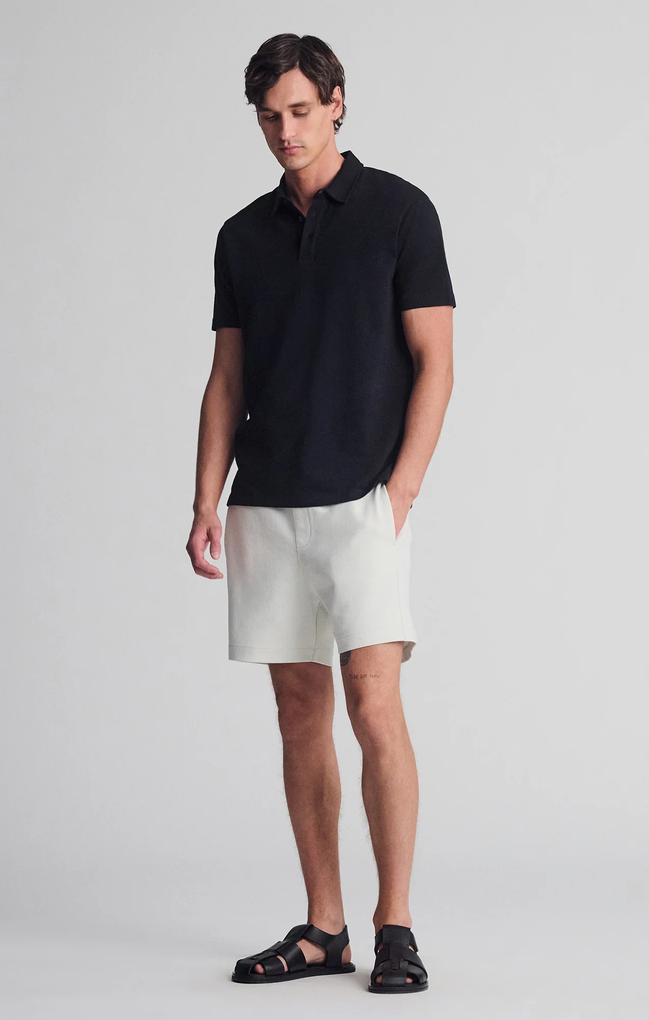 DRAWSTRING SHORTS IN FOGGY DEW - Image 3