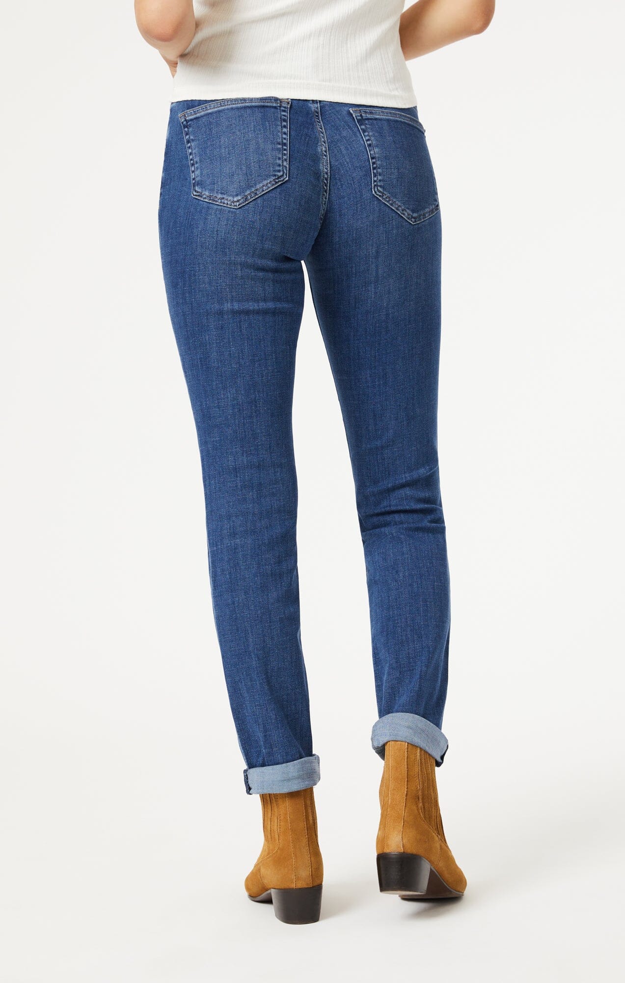 EMMA SLIM BOYFRIEND IN DARK BRUSHED FEATHER BLUE - Image 5