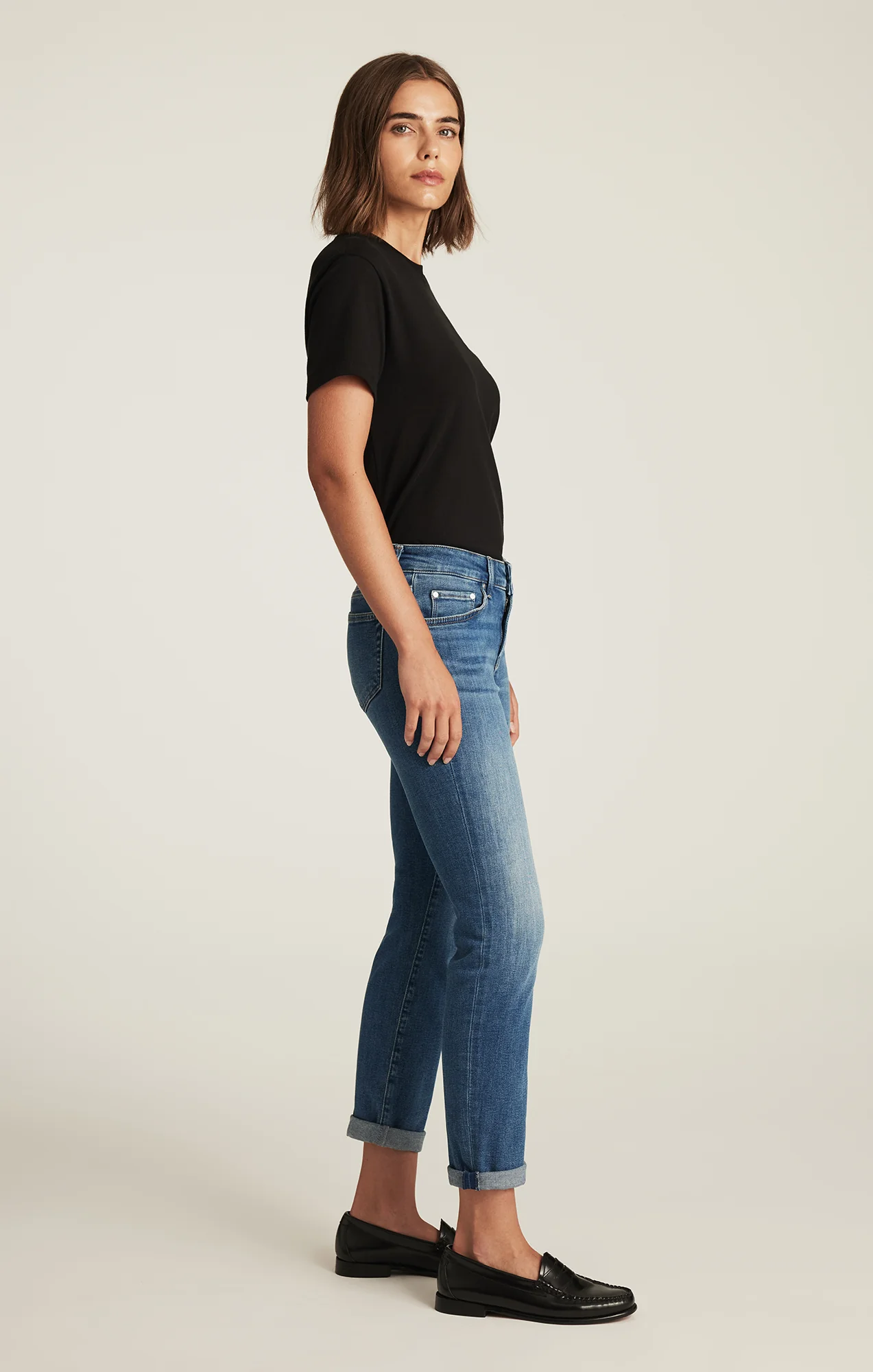 EMMA SLIM BOYFRIEND IN USED BRUSHED TRIBECA - Image 2