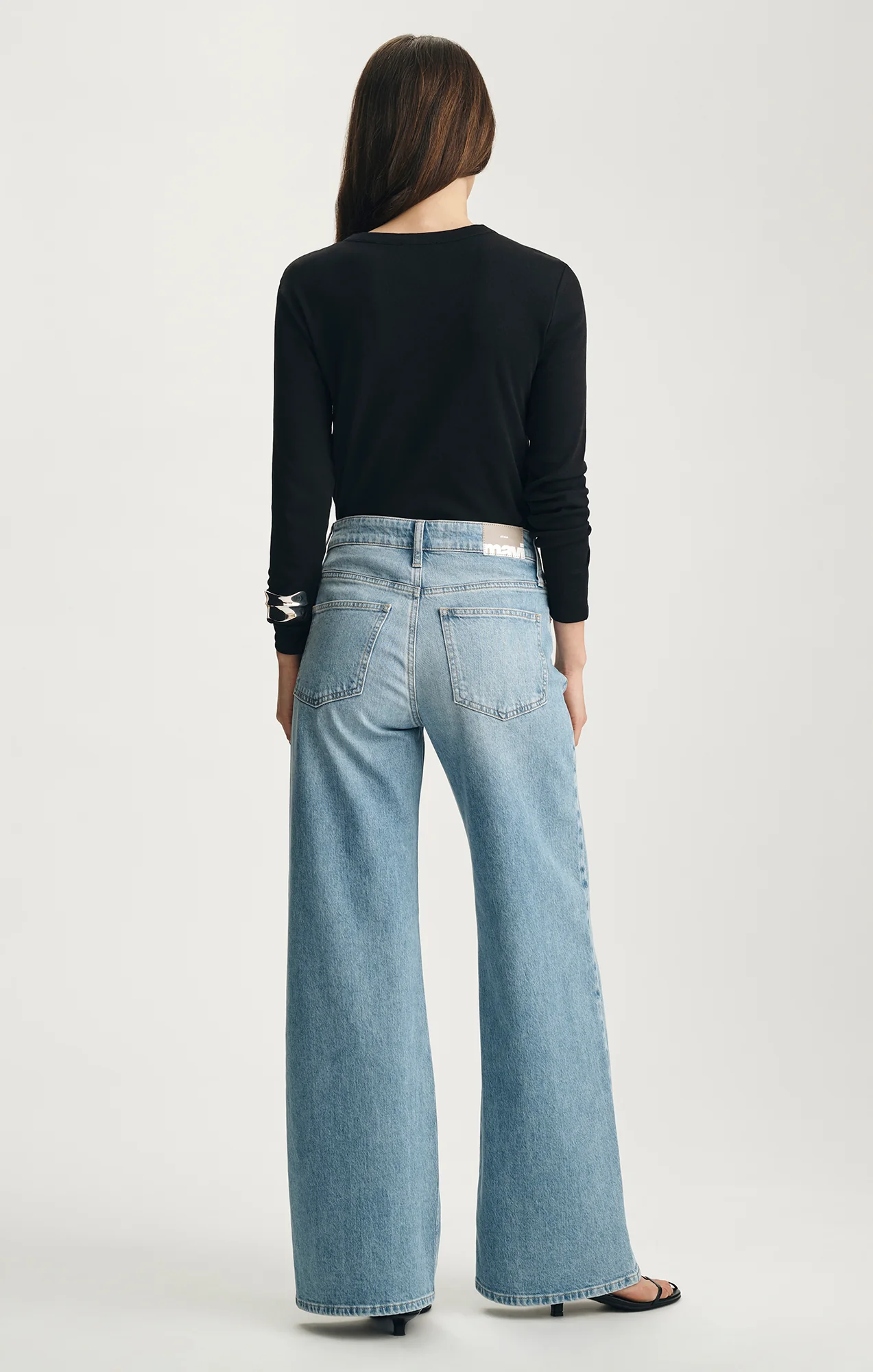 FLORIDA WIDE LEG IN BLEACHED CLASSIC BLUE - Image 3
