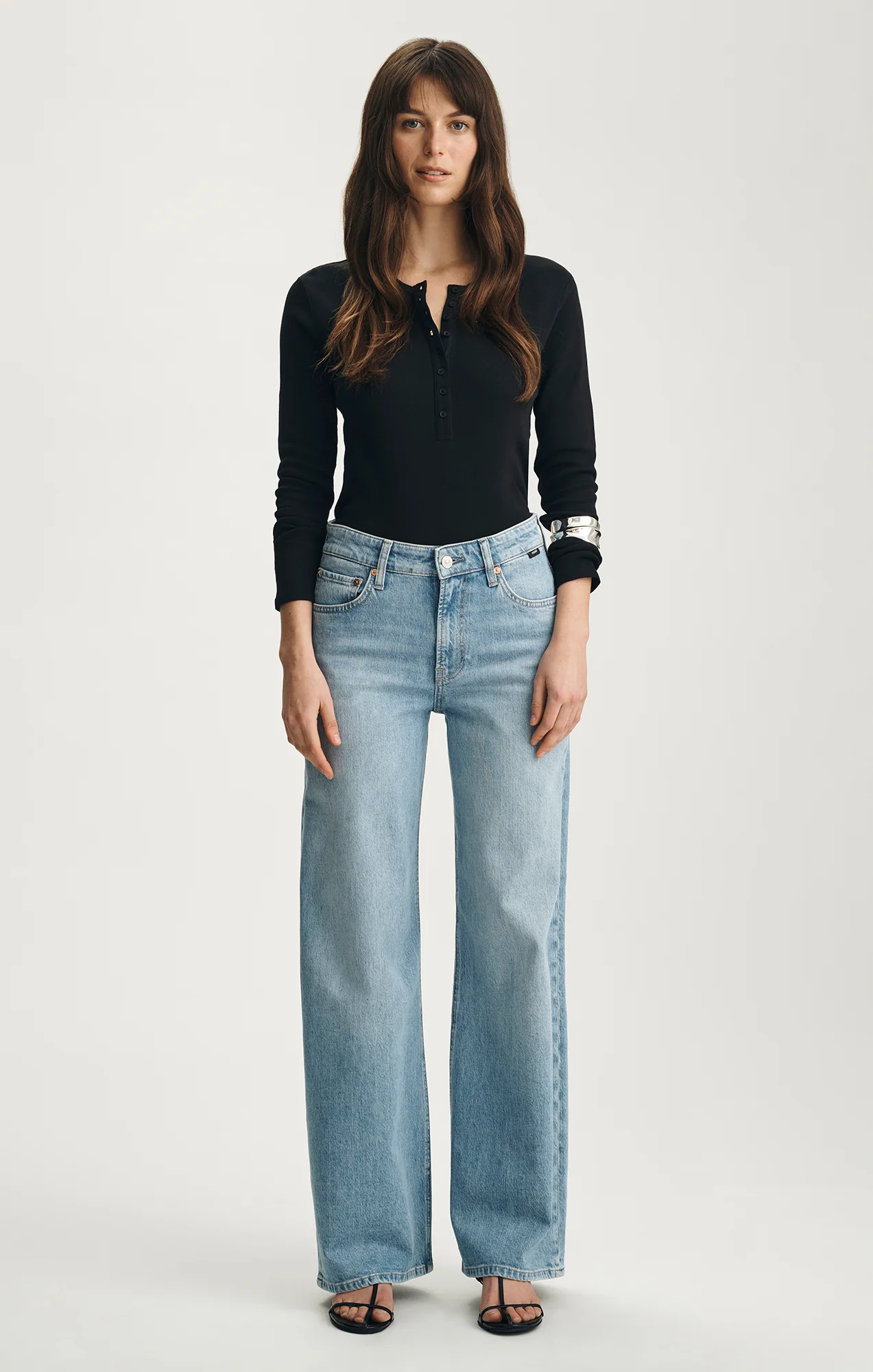 FLORIDA WIDE LEG IN BLEACHED CLASSIC BLUE - Image 4