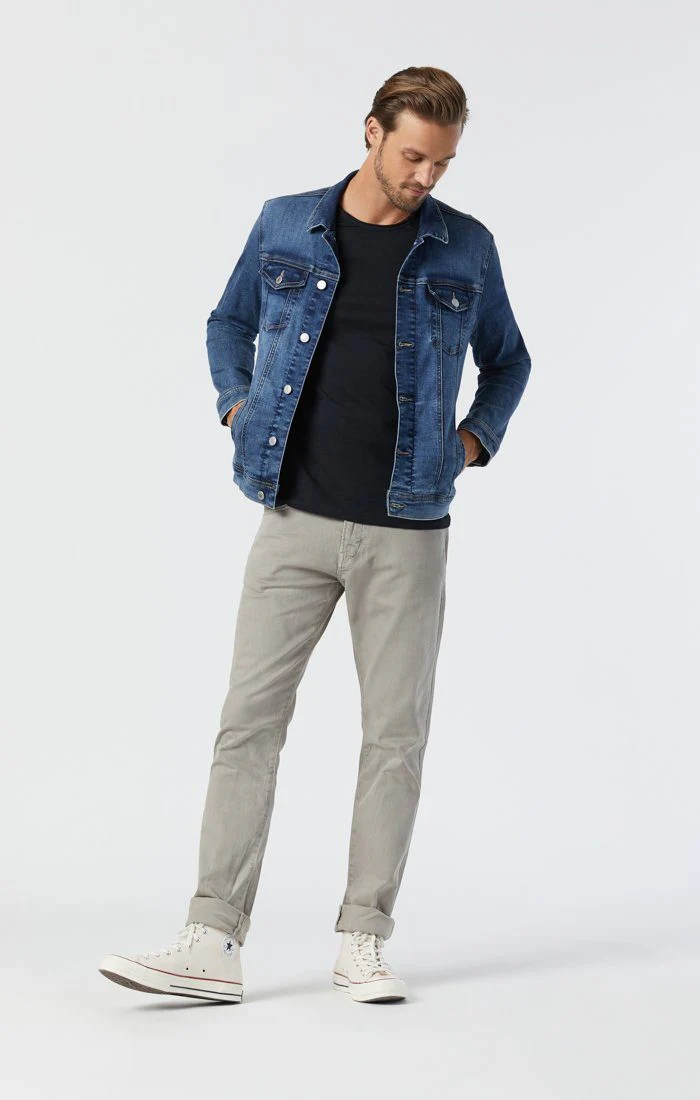 FRANK JACKET IN DARK FOGGY FEATHER BLUE - Image 4