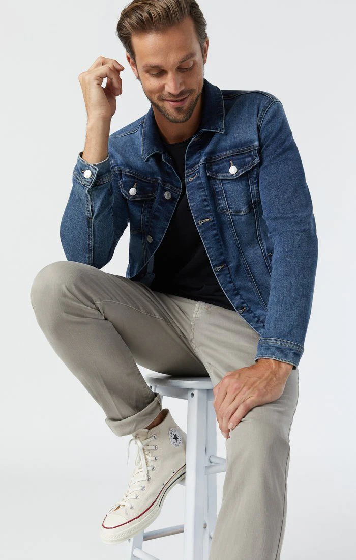 FRANK JACKET IN DARK FOGGY FEATHER BLUE - Image 7