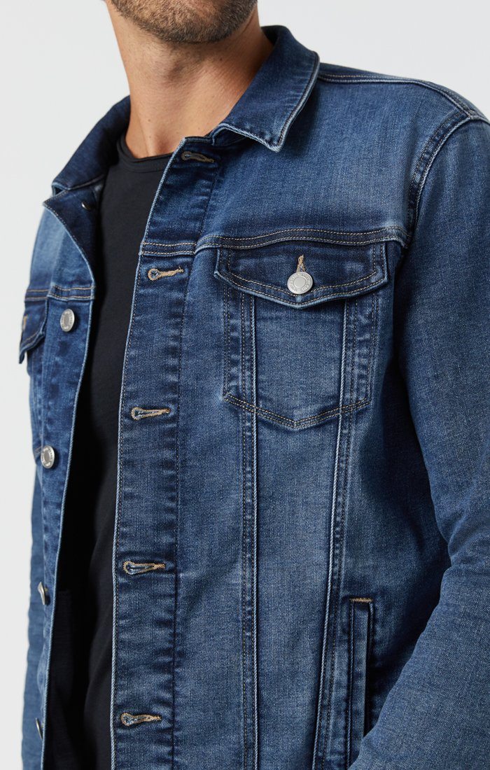 FRANK JACKET IN DARK FOGGY FEATHER BLUE - Image 8