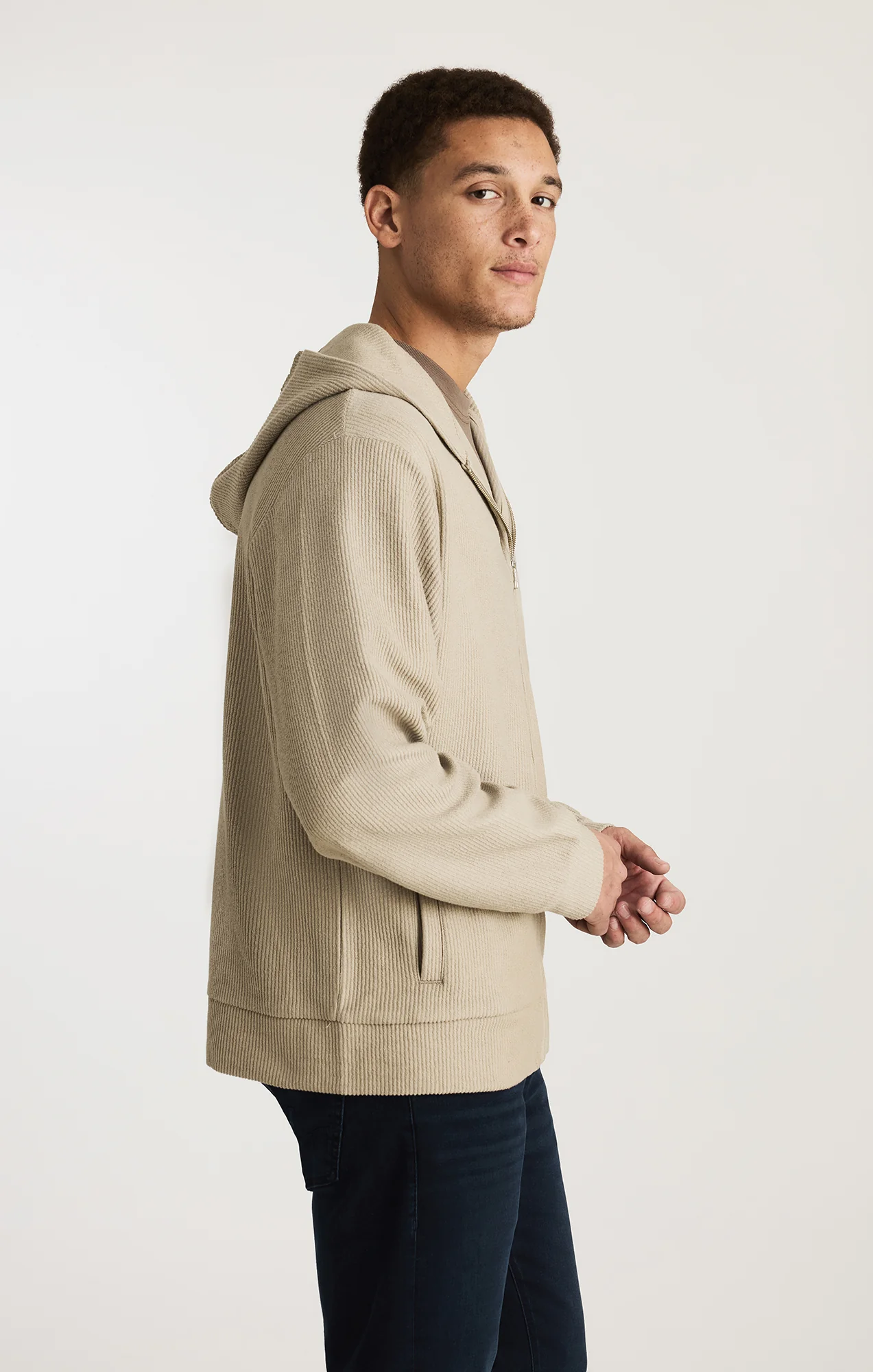 EDITION FULL ZIP HOODIE IN LONDON FOG - Image 2